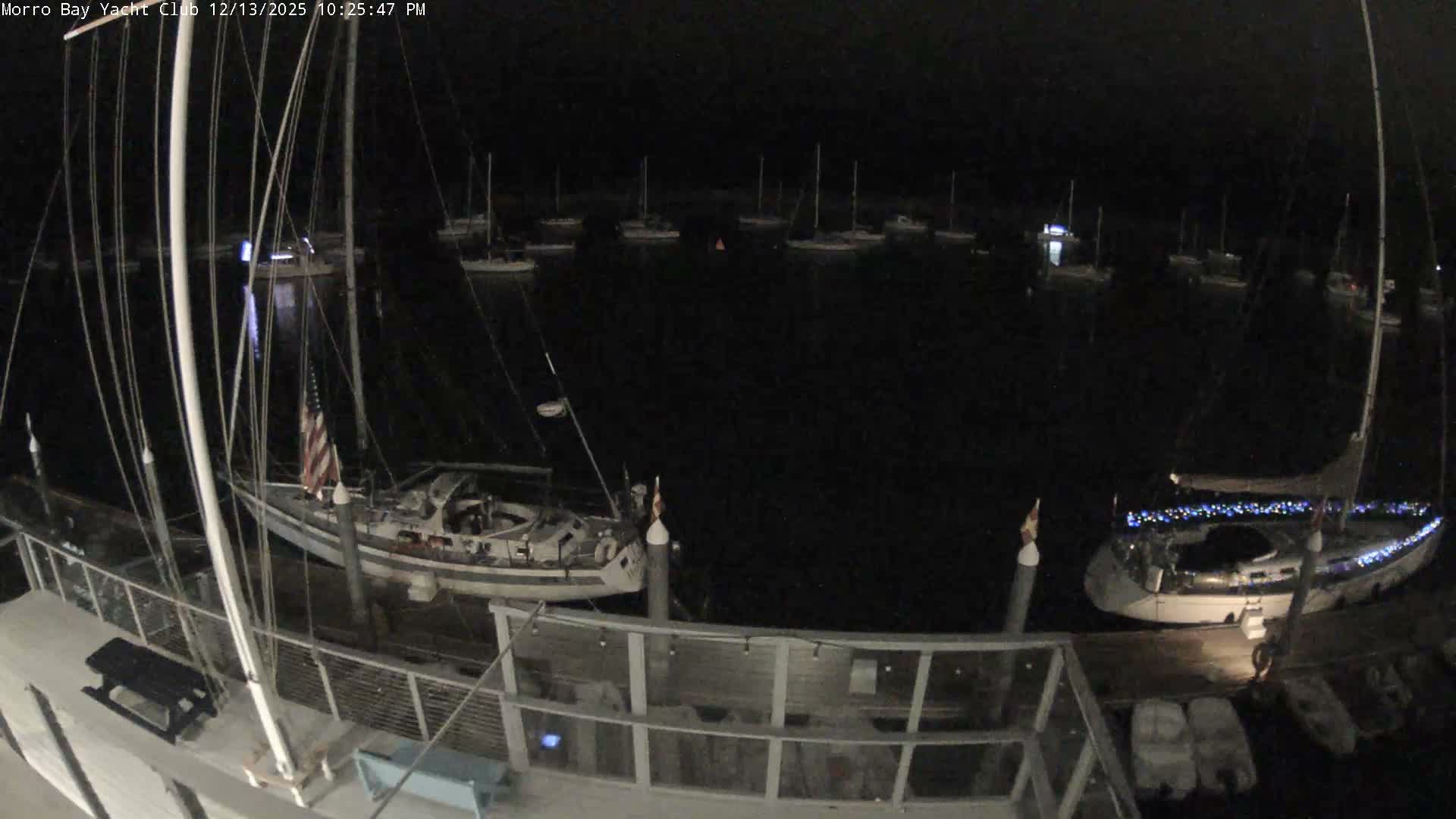 Morro Bay & Morro Bay Yatch Club Live Cam - Morro Bay, San Luis Obispo, California, USA