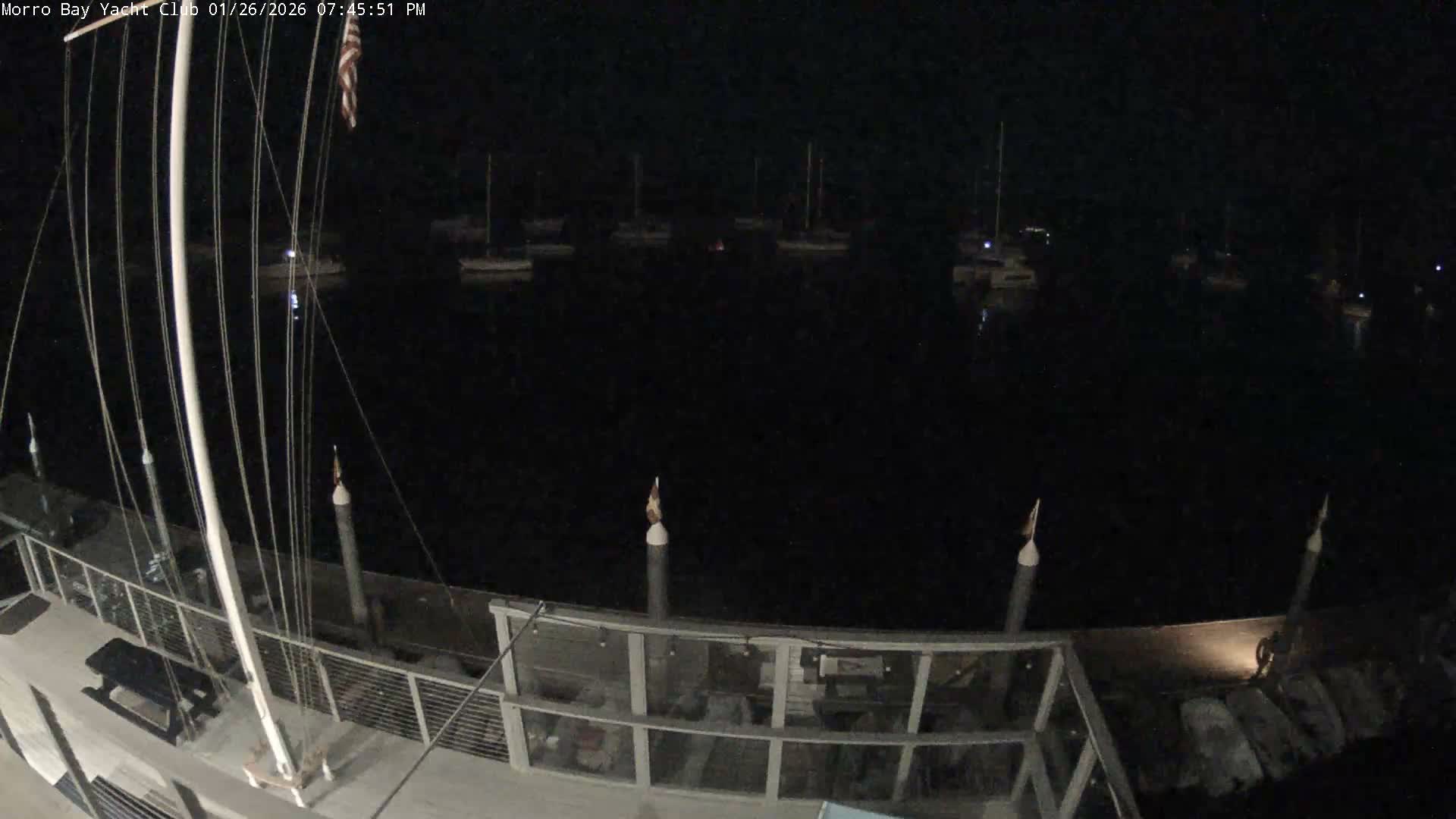 Morro Bay & Morro Bay Yatch Club Live Cam - Morro Bay, San Luis Obispo, California, USA