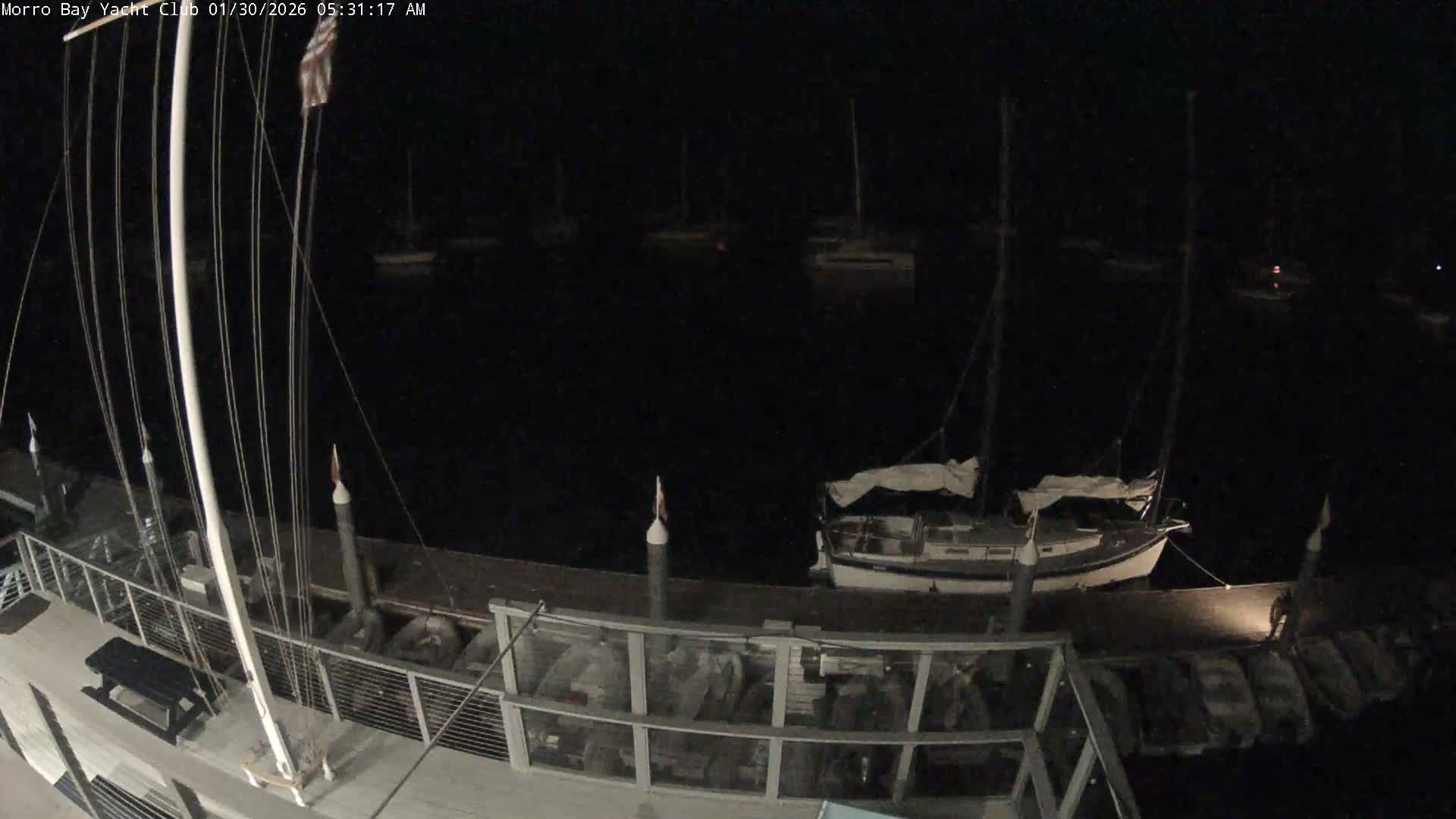 Morro Bay & Morro Bay Yatch Club Live Cam - Morro Bay, San Luis Obispo, California, USA