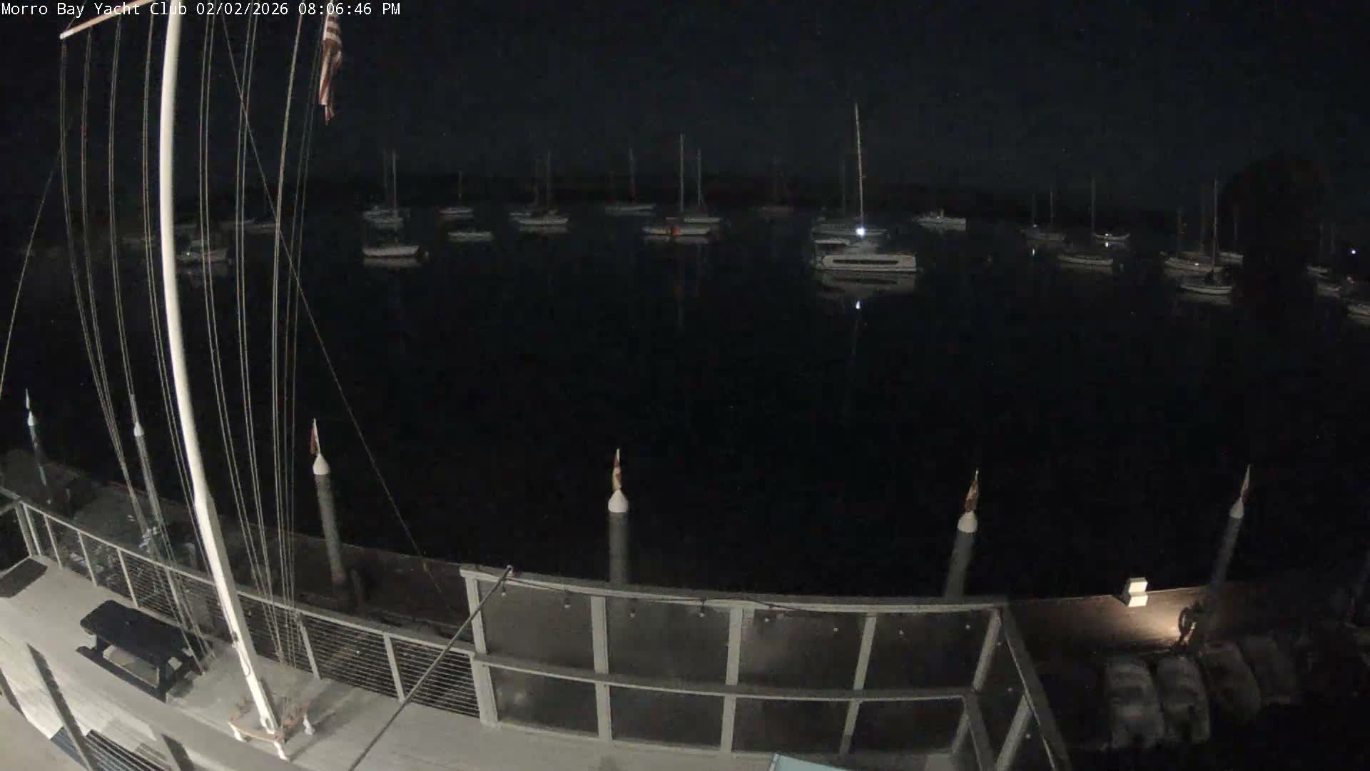 Morro Bay & Morro Bay Yatch Club Live Cam - Morro Bay, San Luis Obispo, California, USA
