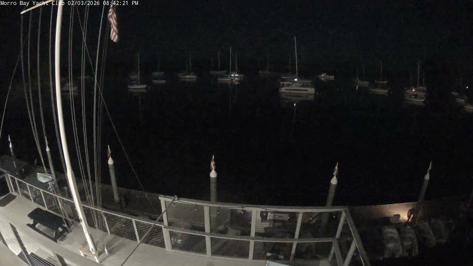 Morro Bay & Morro Bay Yatch Club Live Cam - Morro Bay, San Luis Obispo, California, USA