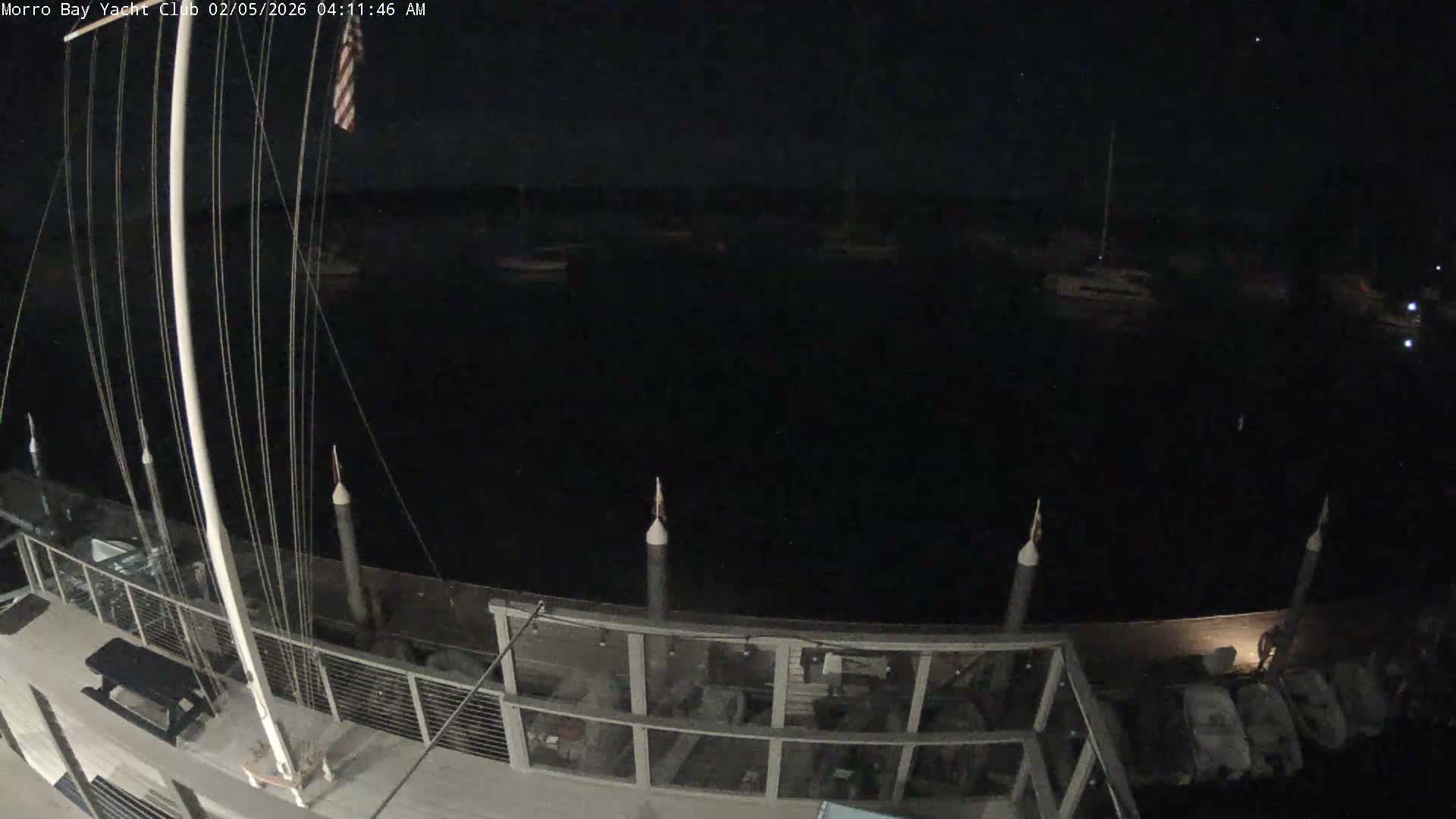 Morro Bay & Morro Bay Yatch Club Live Cam - Morro Bay, San Luis Obispo, California, USA