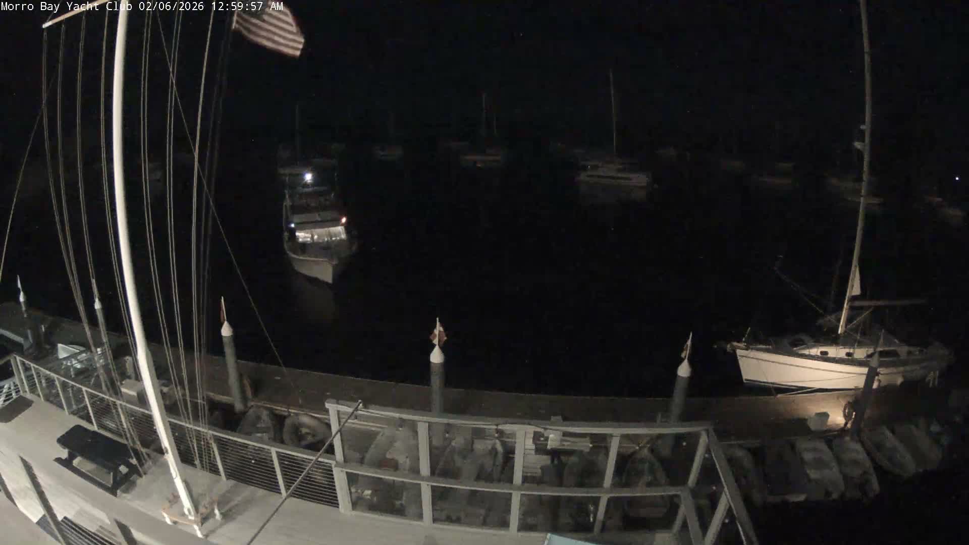 Morro Bay & Morro Bay Yatch Club Live Cam - Morro Bay, San Luis Obispo, California, USA