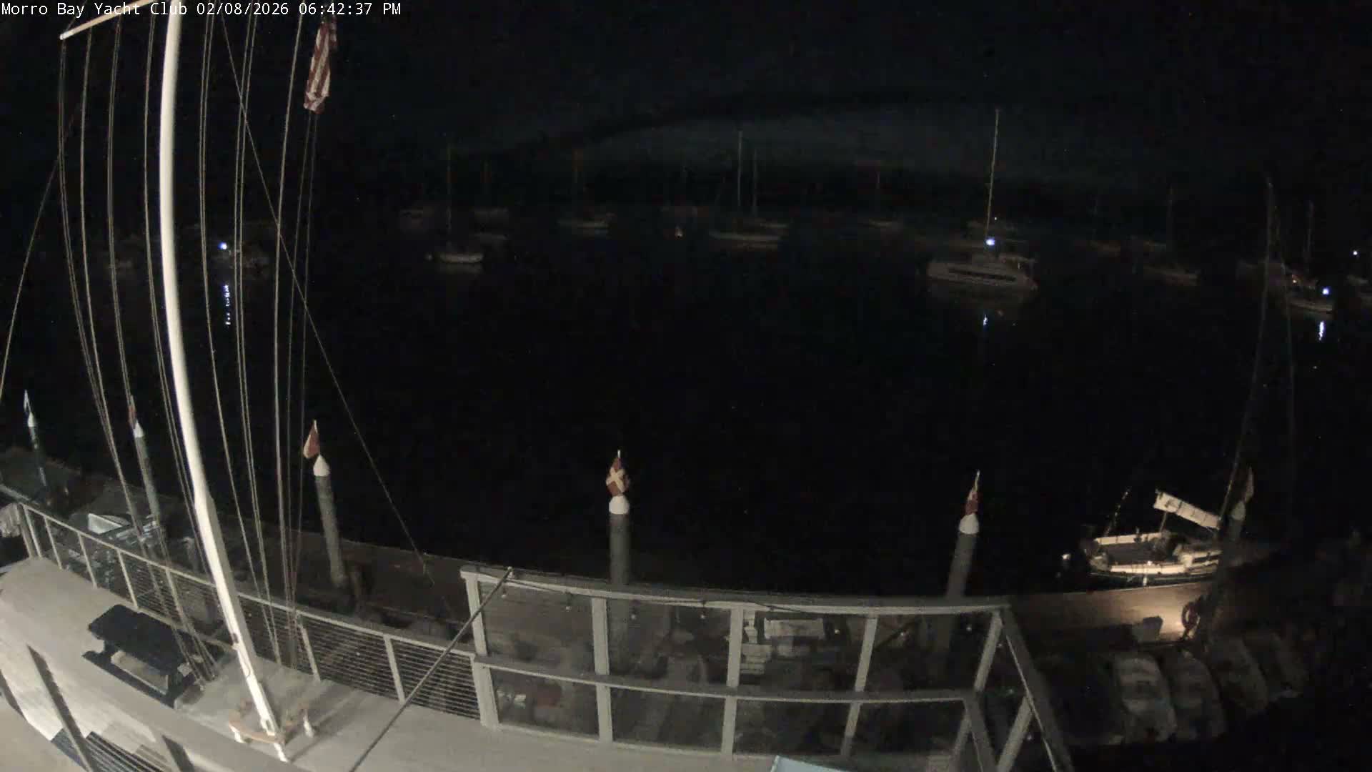 Morro Bay & Morro Bay Yatch Club Live Cam - Morro Bay, San Luis Obispo, California, USA
