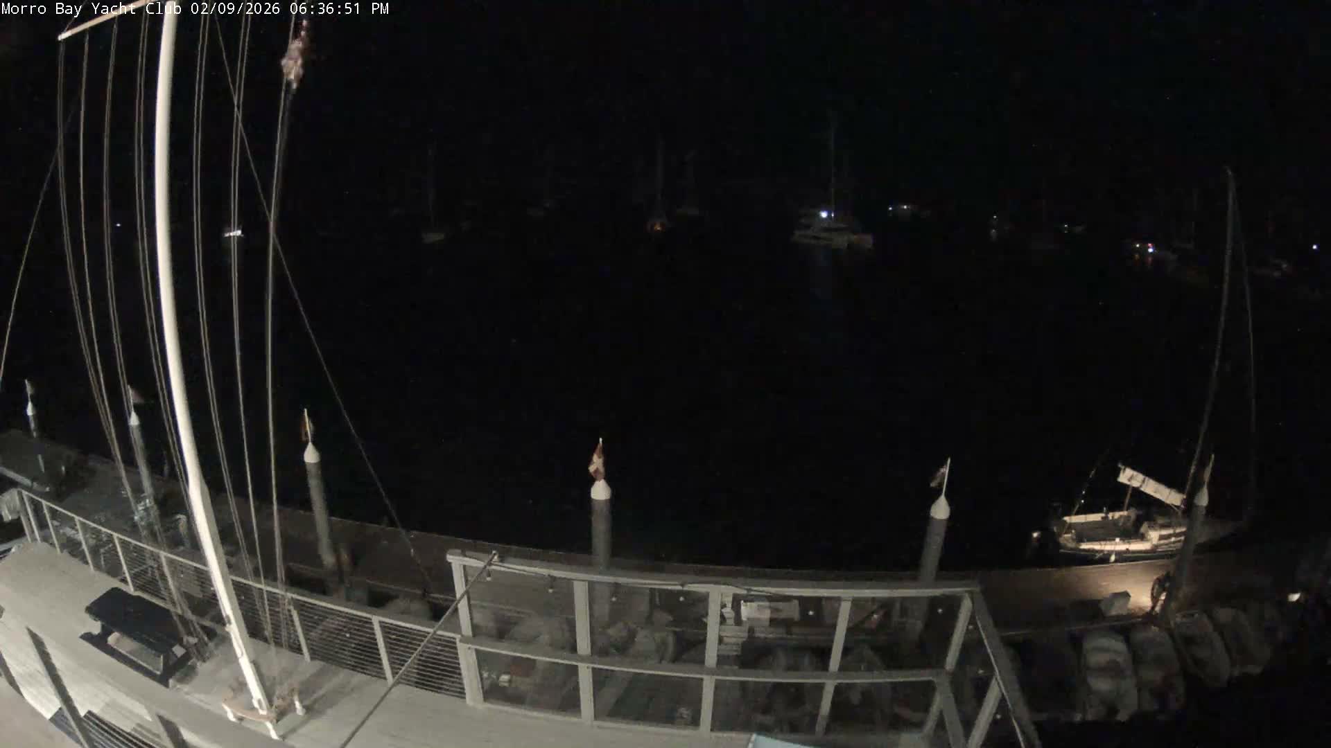 Morro Bay & Morro Bay Yatch Club Live Cam - Morro Bay, San Luis Obispo, California, USA