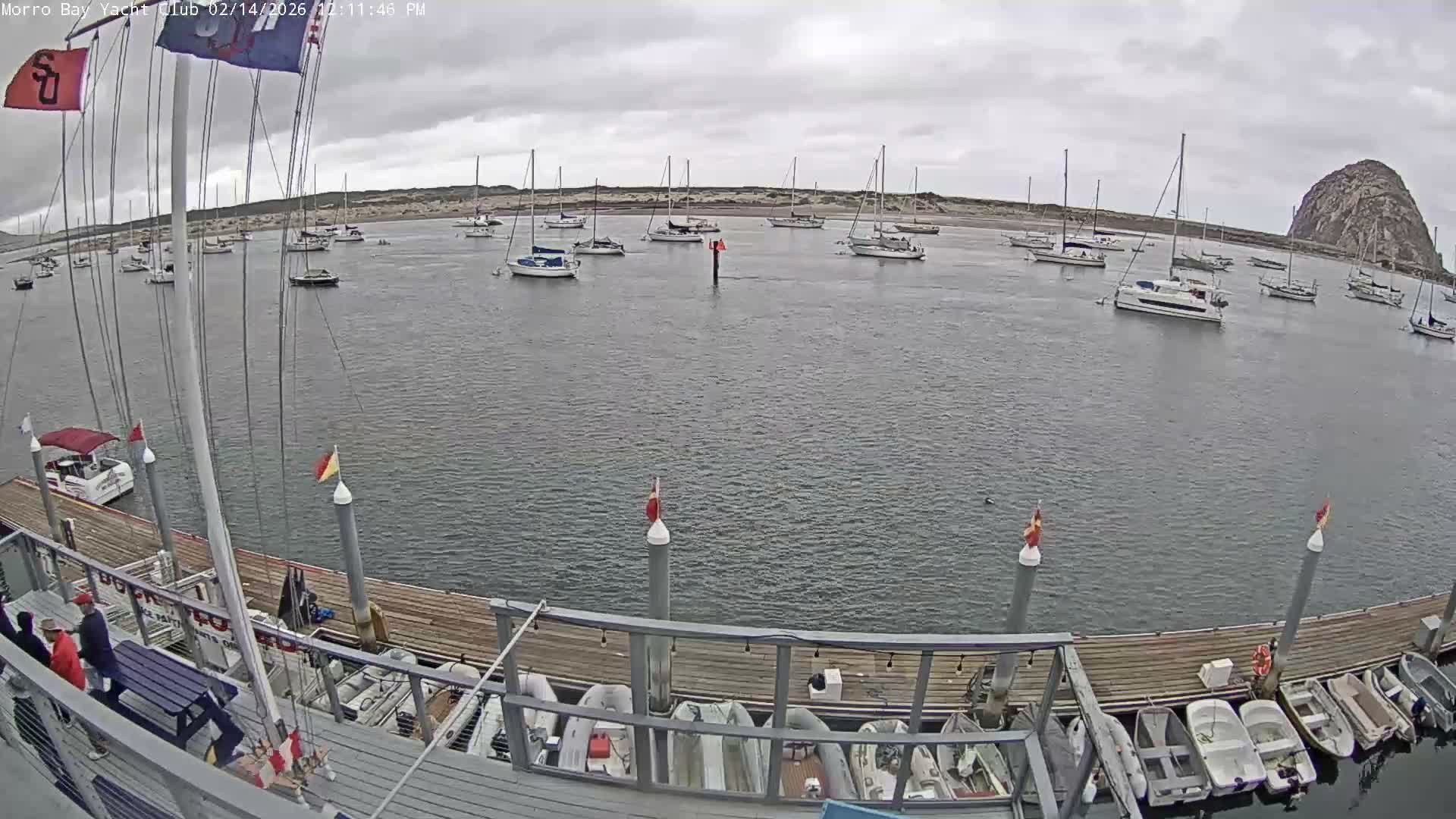 Morro Bay & Morro Bay Yatch Club Live Cam - Morro Bay, San Luis Obispo, California, USA