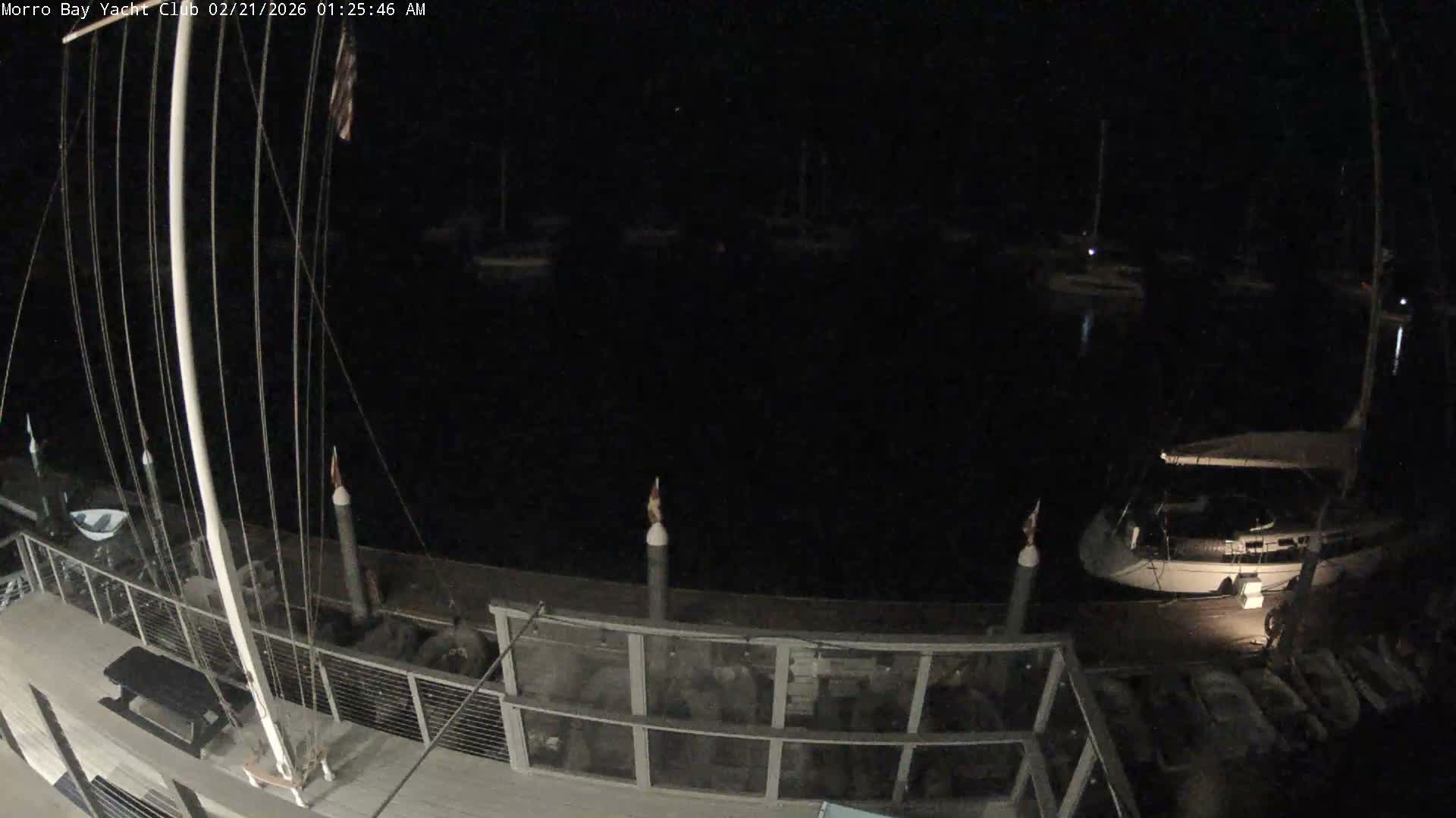 Morro Bay & Morro Bay Yatch Club Live Cam - Morro Bay, San Luis Obispo, California, USA