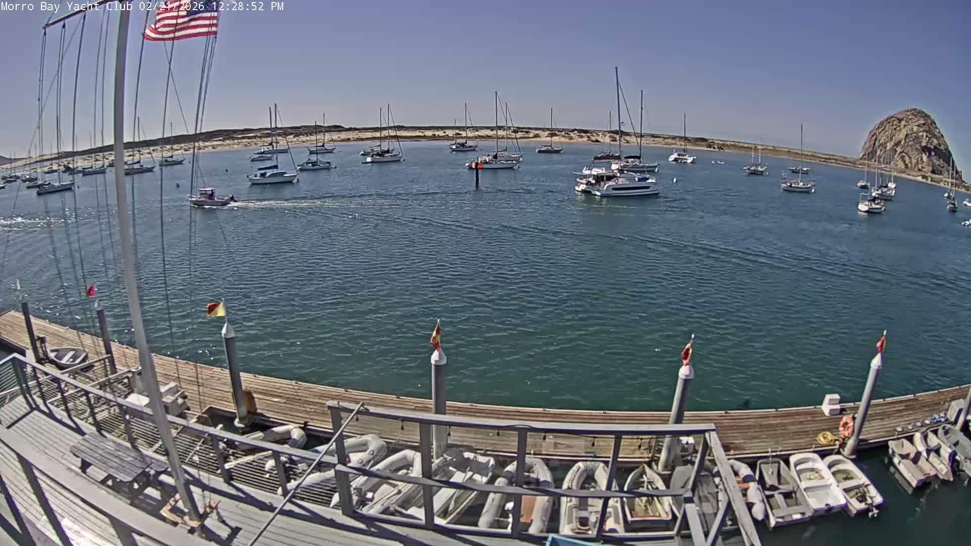 Morro Bay & Morro Bay Yatch Club Live Cam - Morro Bay, San Luis Obispo, California, USA