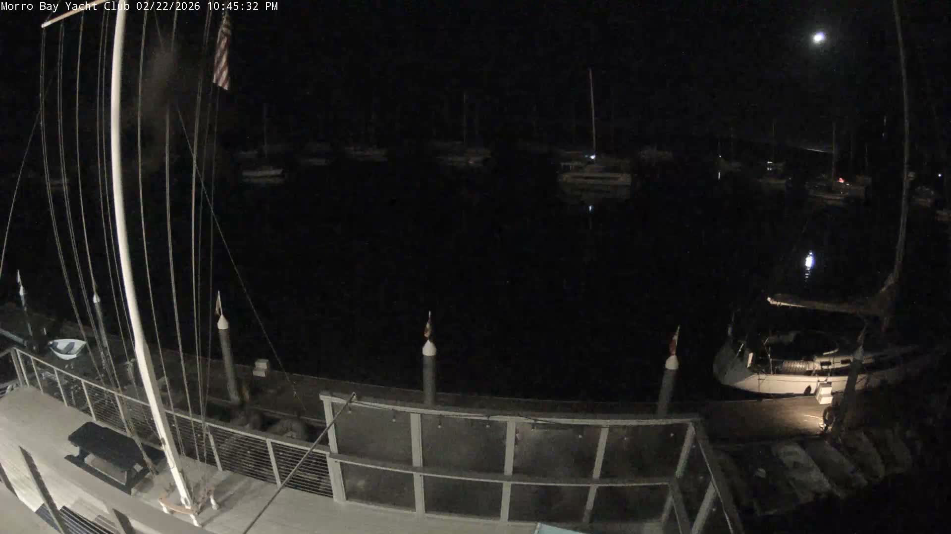 Morro Bay & Morro Bay Yatch Club Live Cam - Morro Bay, San Luis Obispo, California, USA