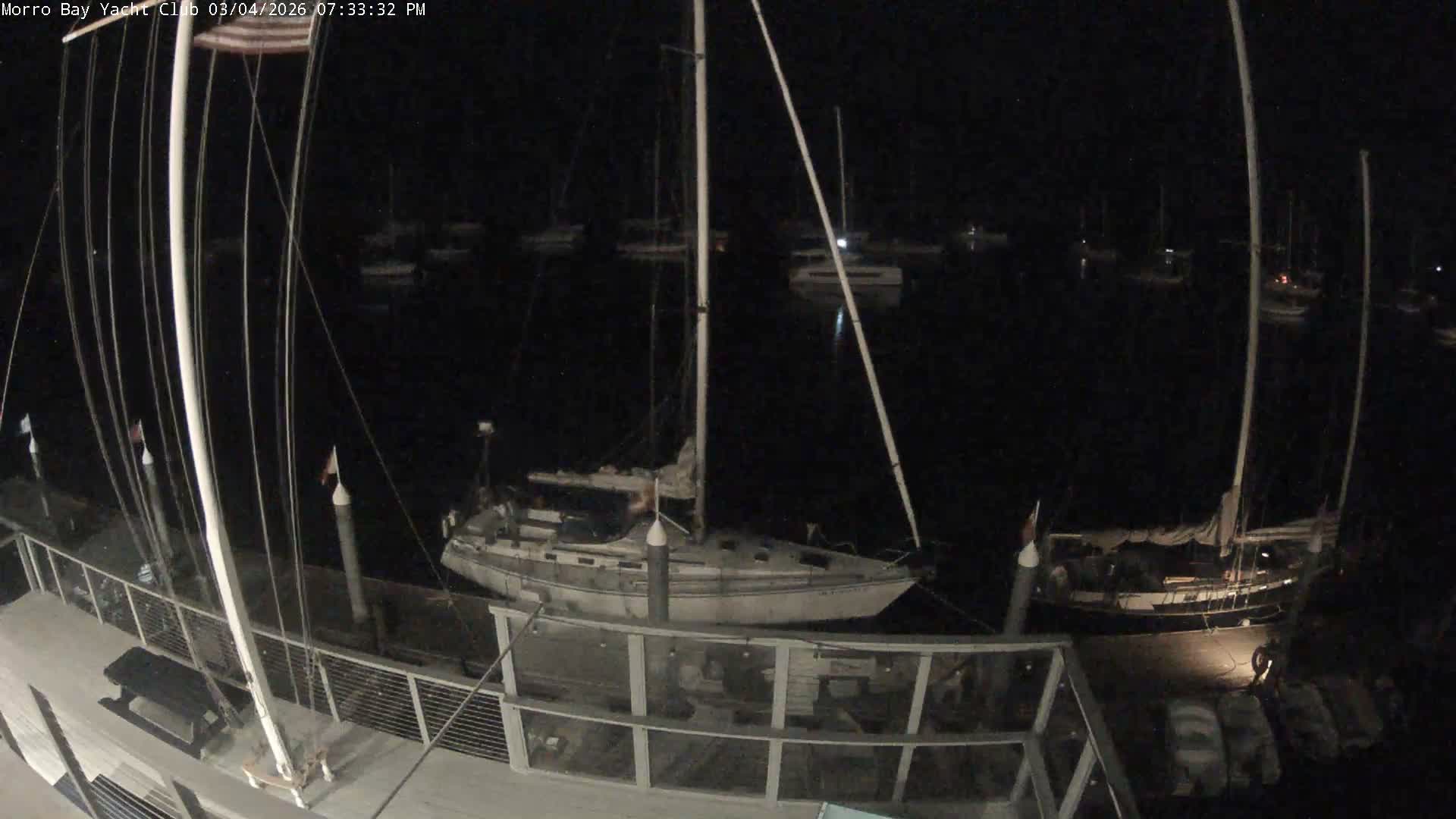 Morro Bay & Morro Bay Yatch Club Live Cam - Morro Bay, San Luis Obispo, California, USA