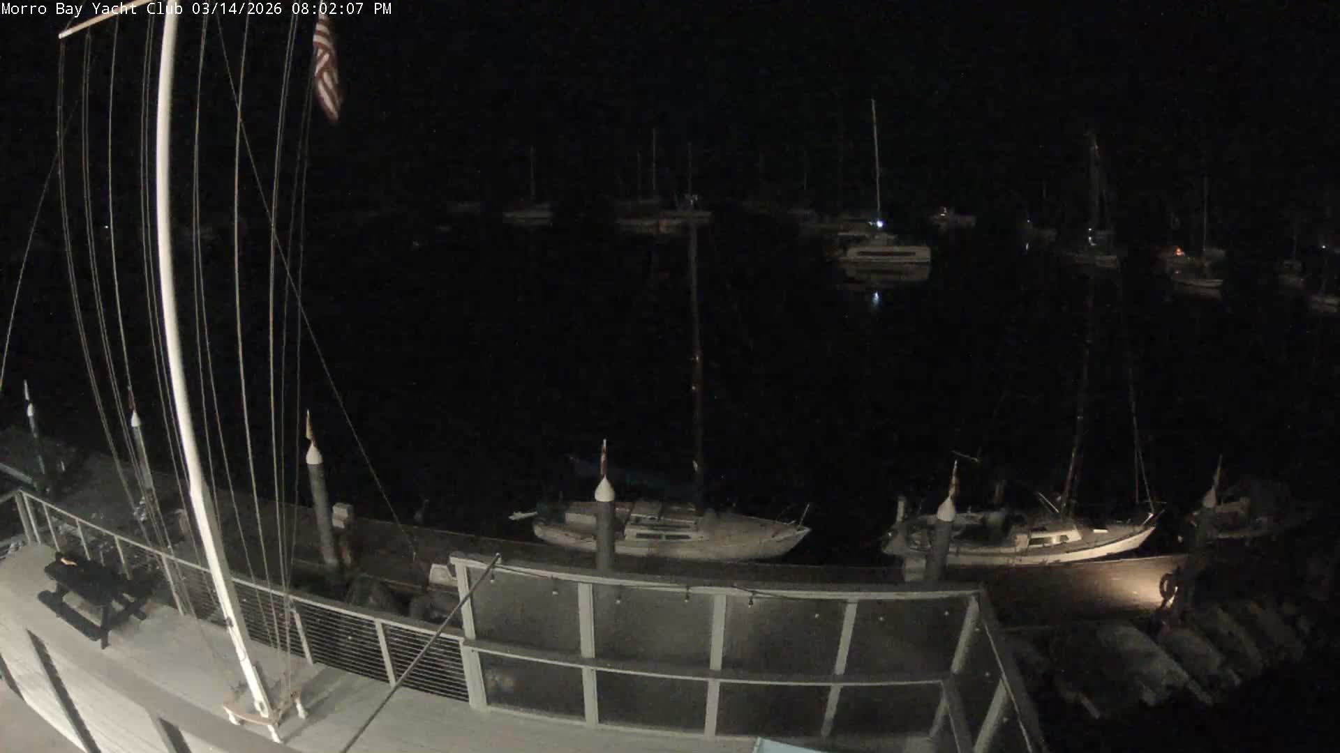 Morro Bay & Morro Bay Yatch Club Live Cam - Morro Bay, San Luis Obispo, California, USA