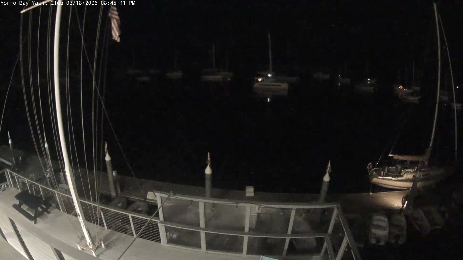 Morro Bay & Morro Bay Yatch Club Live Cam - Morro Bay, San Luis Obispo, California, USA