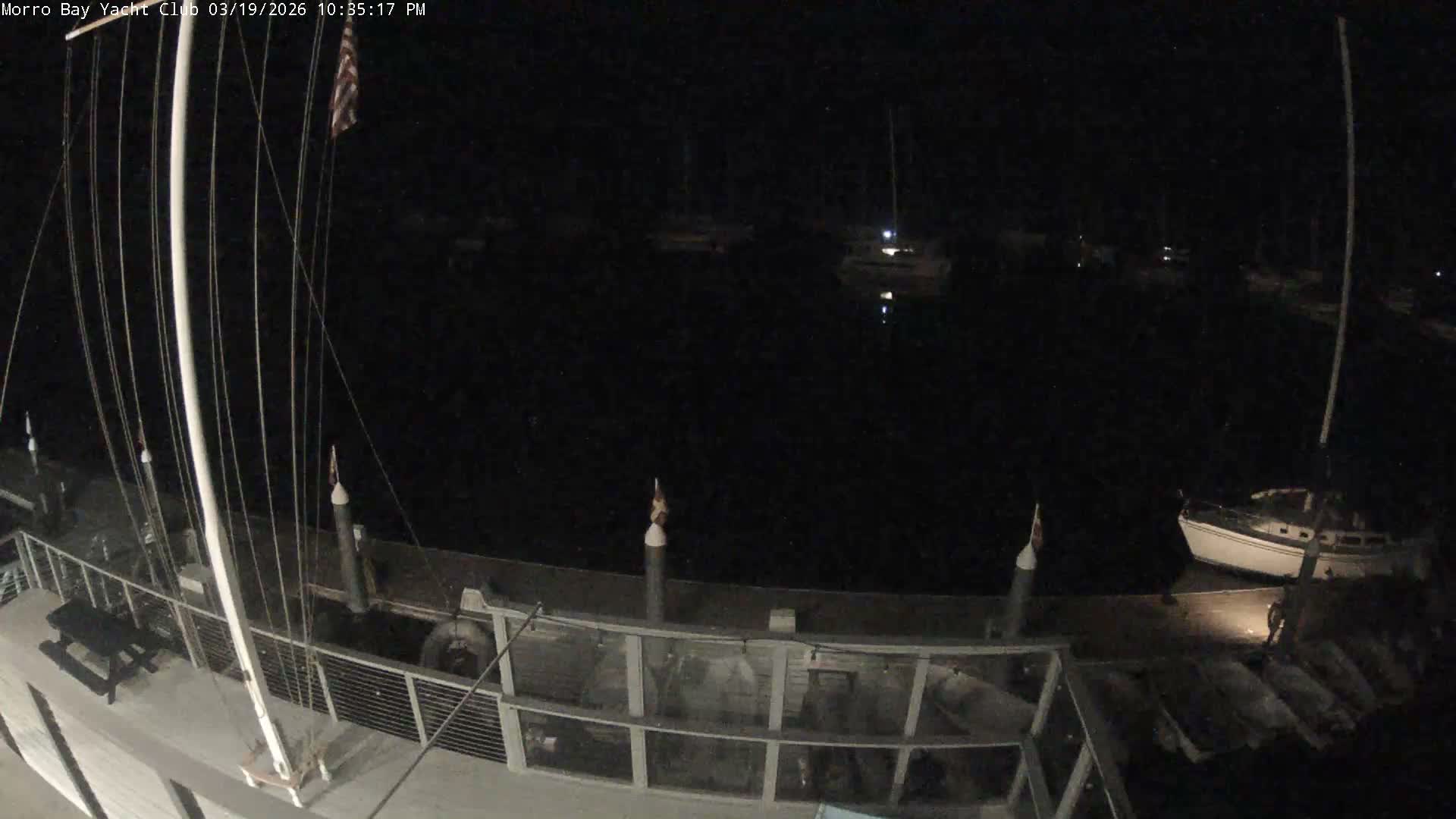 Morro Bay & Morro Bay Yatch Club Live Cam - Morro Bay, San Luis Obispo, California, USA