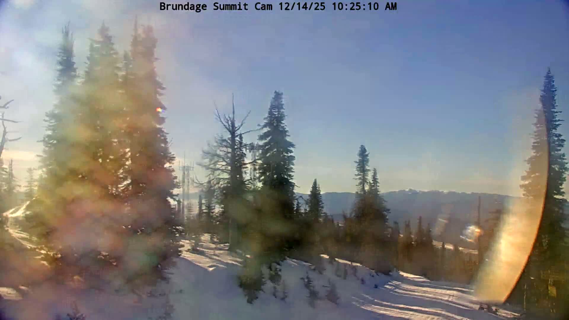 An extremely dark and grainy outdoor scene at night with very low visibility, possibly due to heavy fog or snowfall, makes the landscape appear as faint, indistinct grey variations.