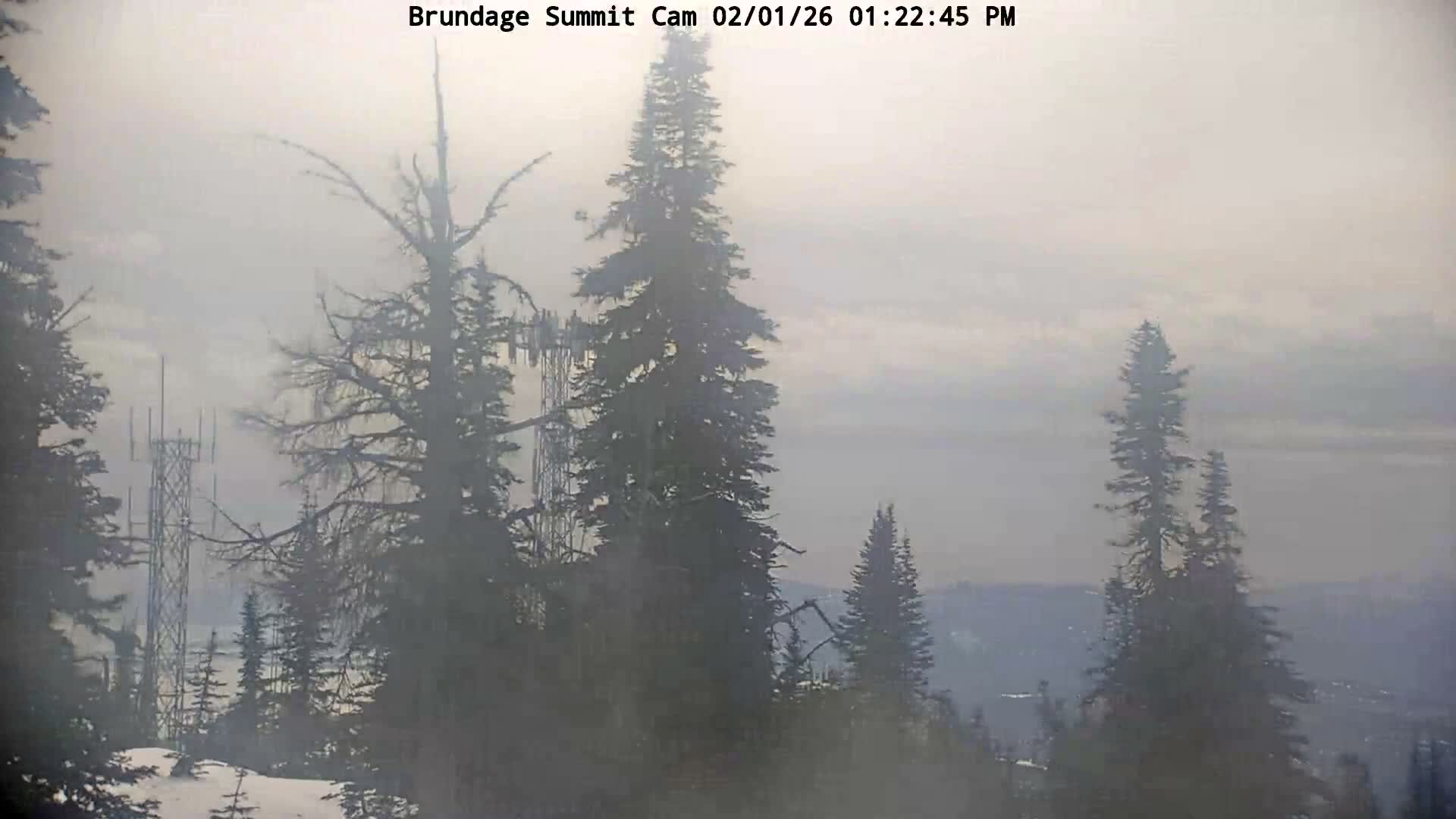 Brundage Mountain Summit Panaromic 360 View Live Cam - McCall, Valley, Idaho, USA