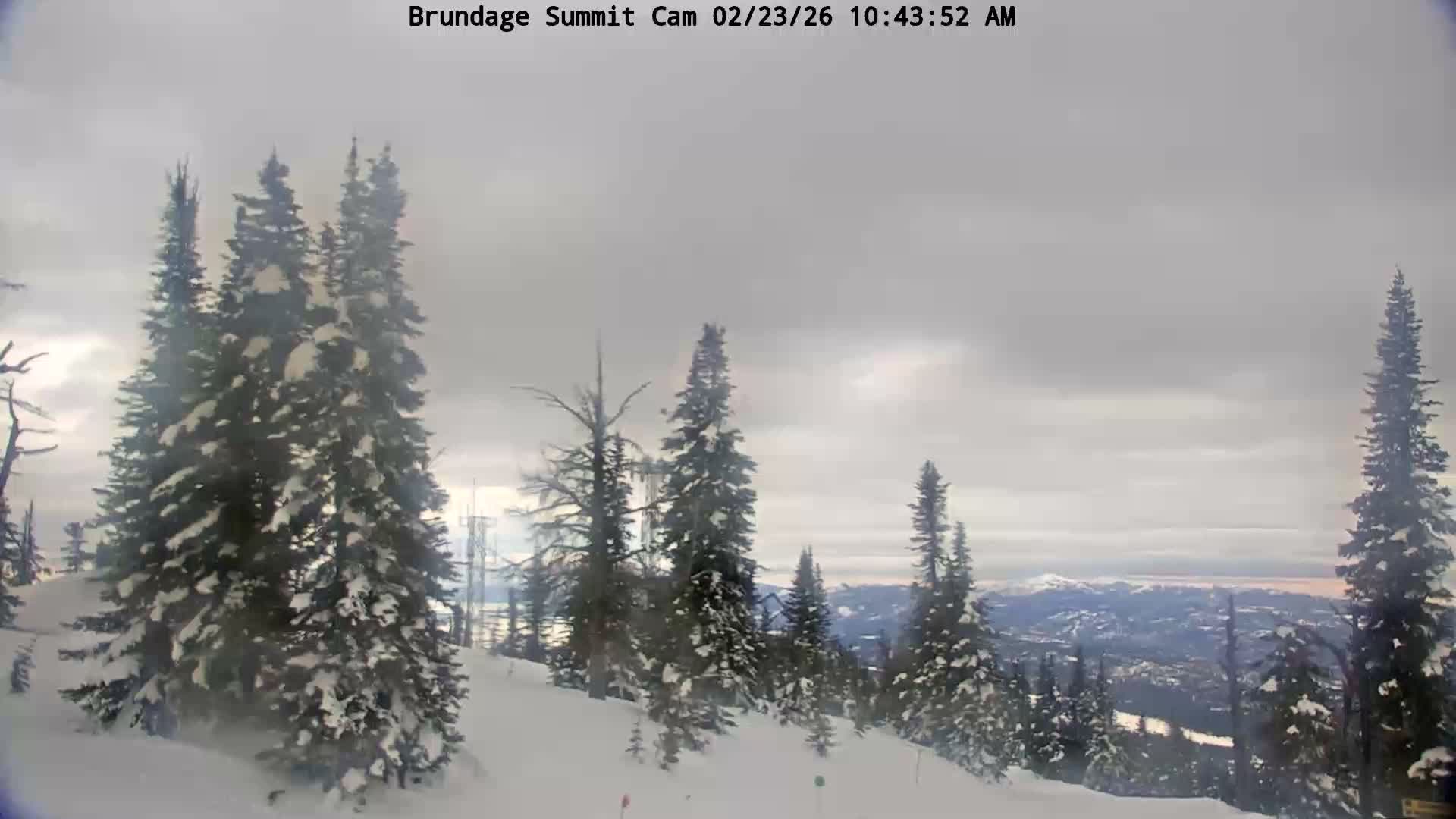 Brundage Mountain Summit Panaromic 360 View Live Cam - McCall, Valley, Idaho, USA