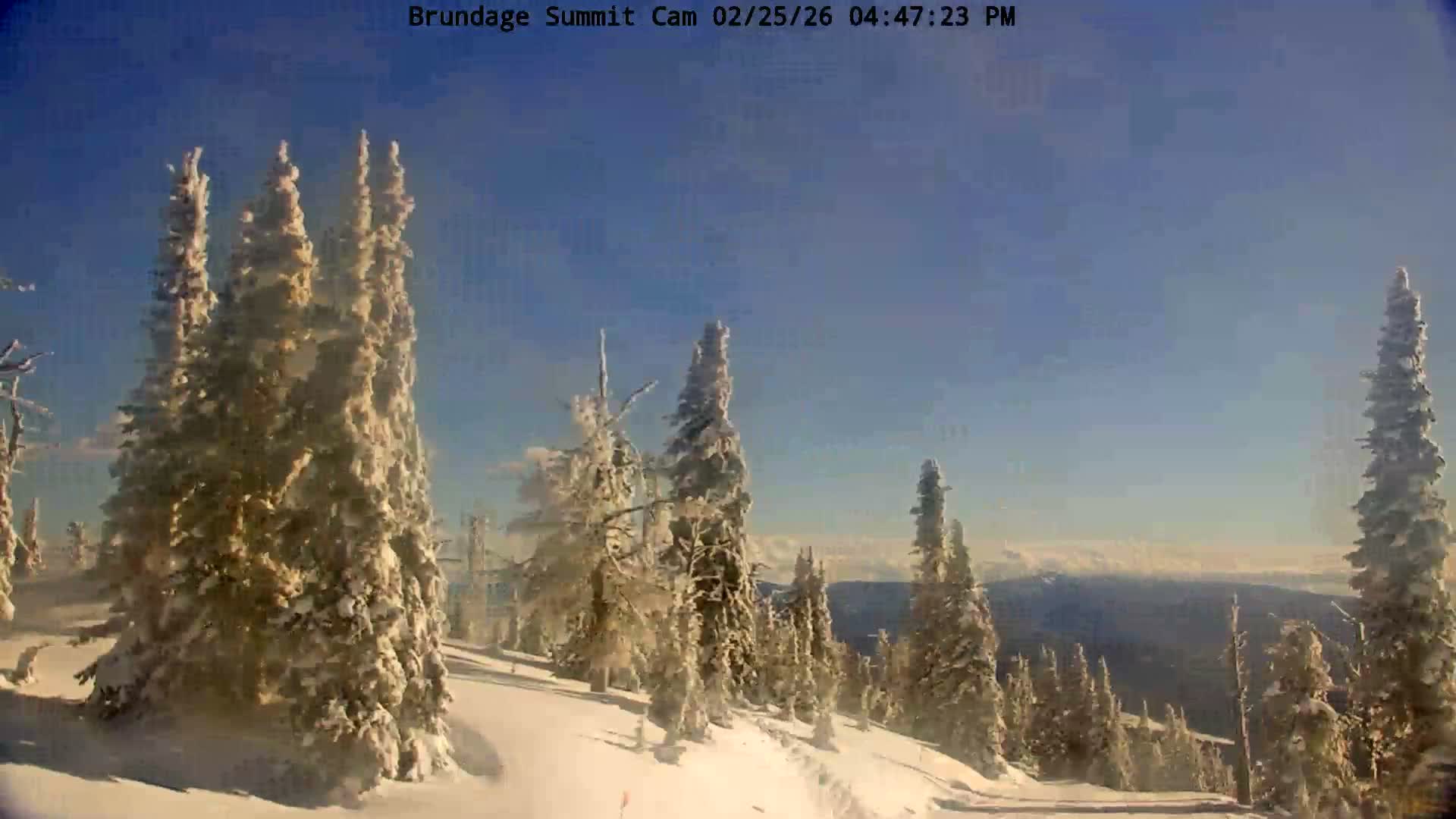 Brundage Mountain Summit Panaromic 360 View Live Cam - McCall, Valley, Idaho, USA