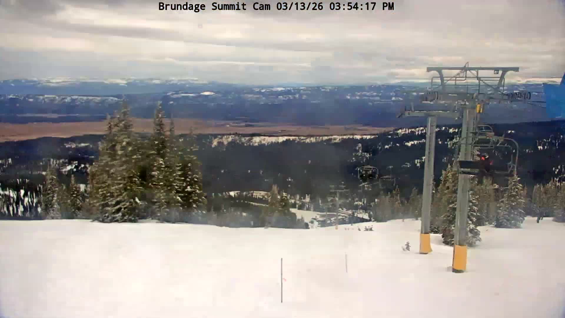 Brundage Mountain Summit Panaromic 360 View Live Cam - McCall, Valley, Idaho, USA