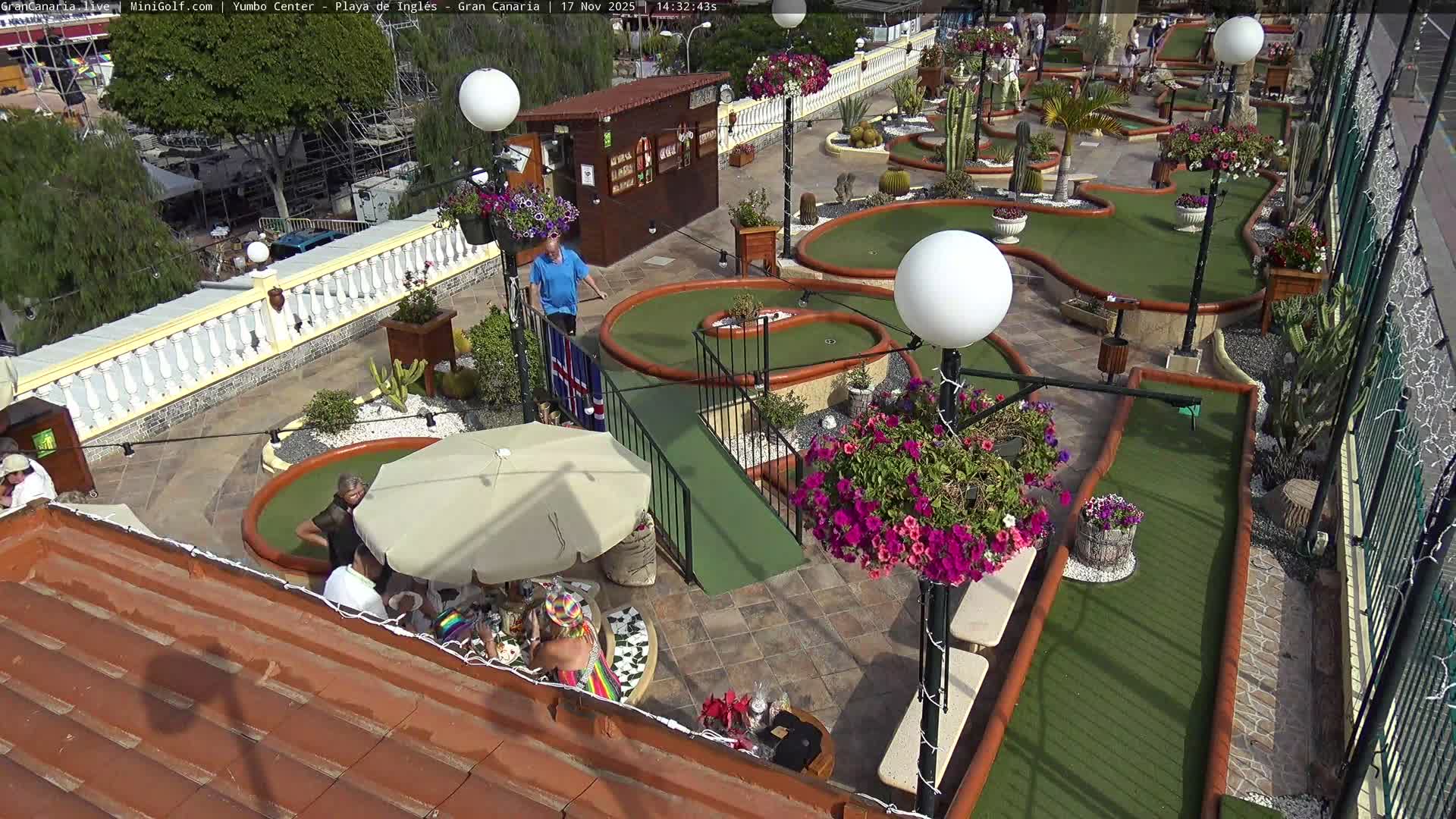 Gran Canaria, Playa del Ingles City & Yumbo Centrum Shopping Mall Live Cam - Playa del Inglés, San Bartolomé de Tirajana, Gran Canaria, Canary Islands (Canarias), Spain