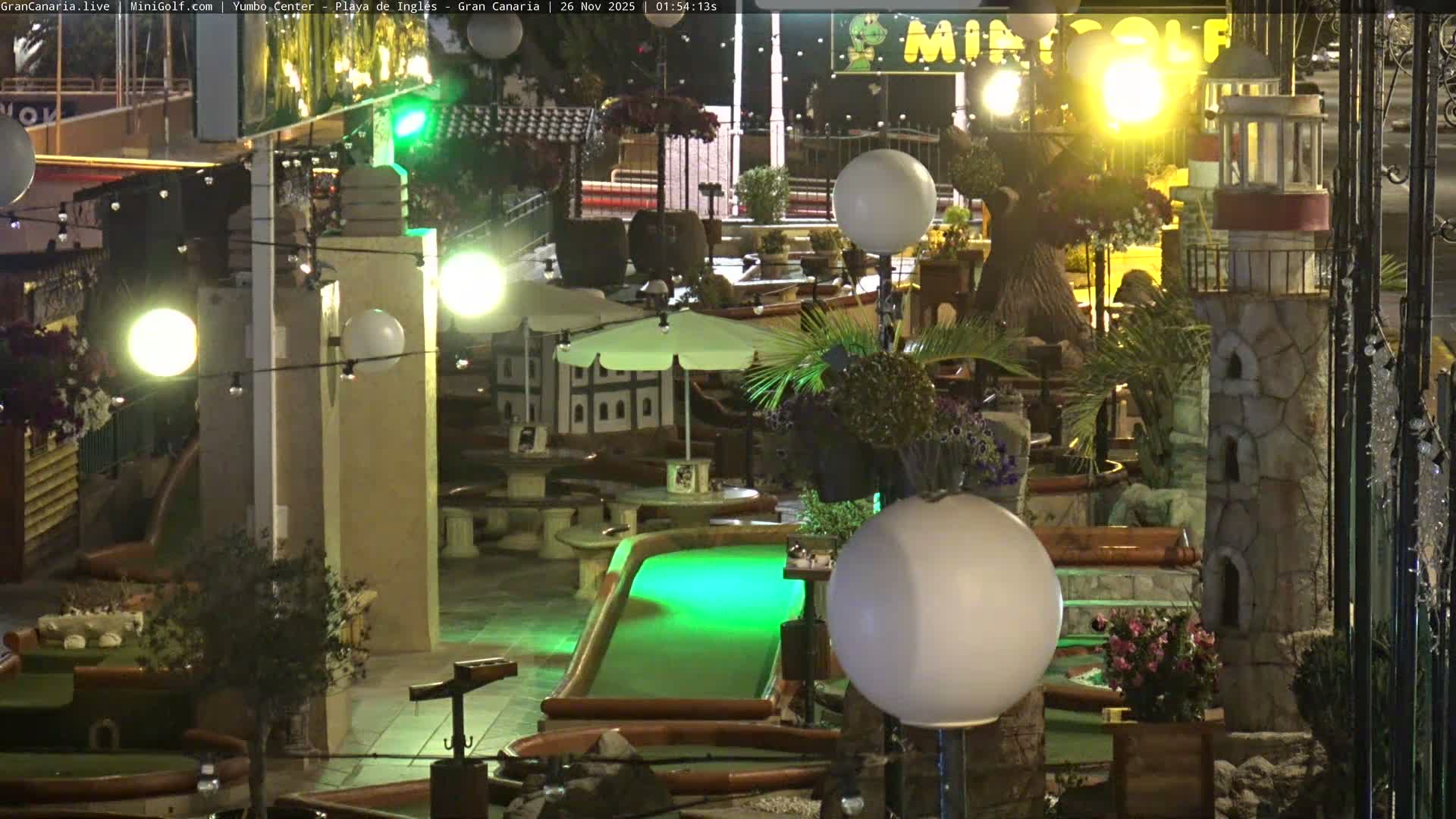Gran Canaria, Playa del Ingles City & Yumbo Centrum Shopping Mall Live Cam - Playa del Inglés, San Bartolomé de Tirajana, Gran Canaria, Canary Islands (Canarias), Spain
