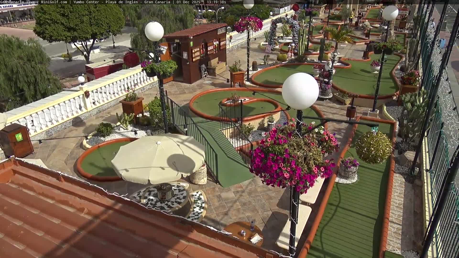 Gran Canaria, Playa del Ingles City & Yumbo Centrum Shopping Mall Live Cam - Playa del Inglés, San Bartolomé de Tirajana, Gran Canaria, Canary Islands (Canarias), Spain