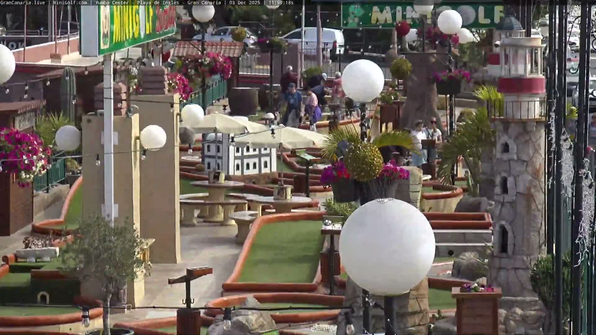 Gran Canaria, Playa del Ingles City & Yumbo Centrum Shopping Mall Live Cam - Playa del Inglés, San Bartolomé de Tirajana, Gran Canaria, Canary Islands (Canarias), Spain