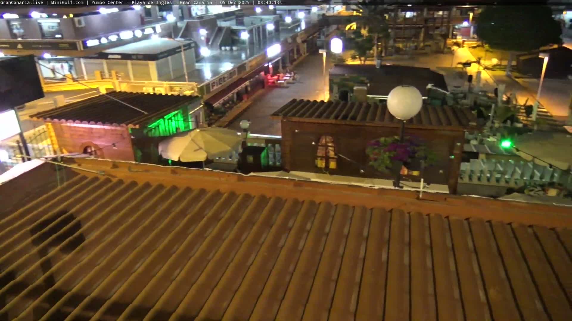 Gran Canaria, Playa del Ingles City & Yumbo Centrum Shopping Mall Live Cam - Playa del Inglés, San Bartolomé de Tirajana, Gran Canaria, Canary Islands (Canarias), Spain