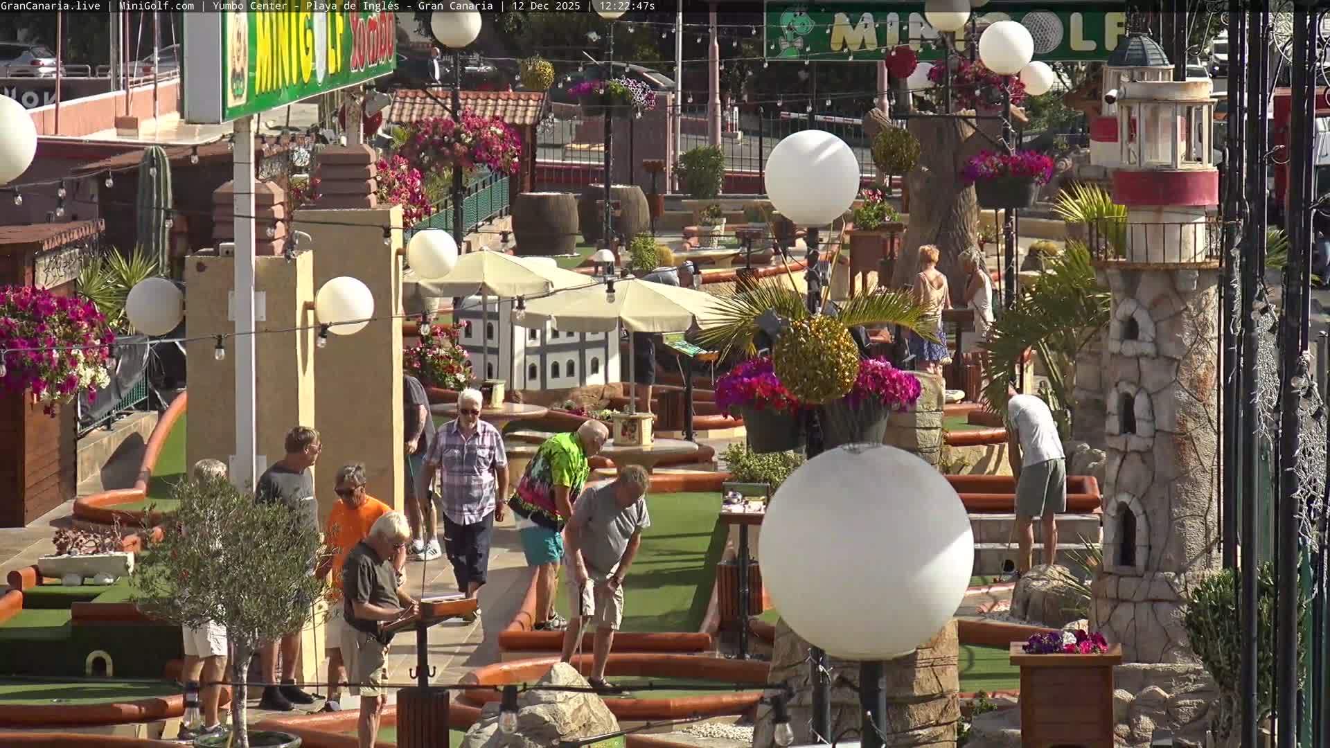 Gran Canaria, Playa del Ingles City & Yumbo Centrum Shopping Mall Live Cam - Playa del Inglés, San Bartolomé de Tirajana, Gran Canaria, Canary Islands (Canarias), Spain
