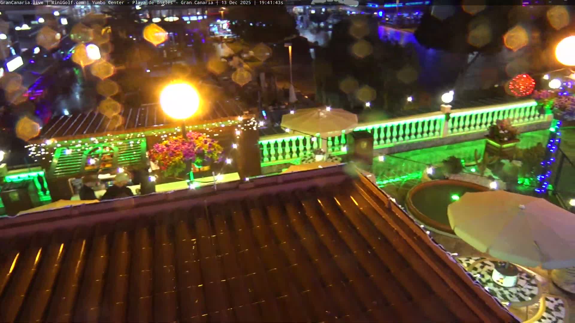 Gran Canaria, Playa del Ingles City & Yumbo Centrum Shopping Mall Live Cam - Playa del Inglés, San Bartolomé de Tirajana, Gran Canaria, Canary Islands (Canarias), Spain