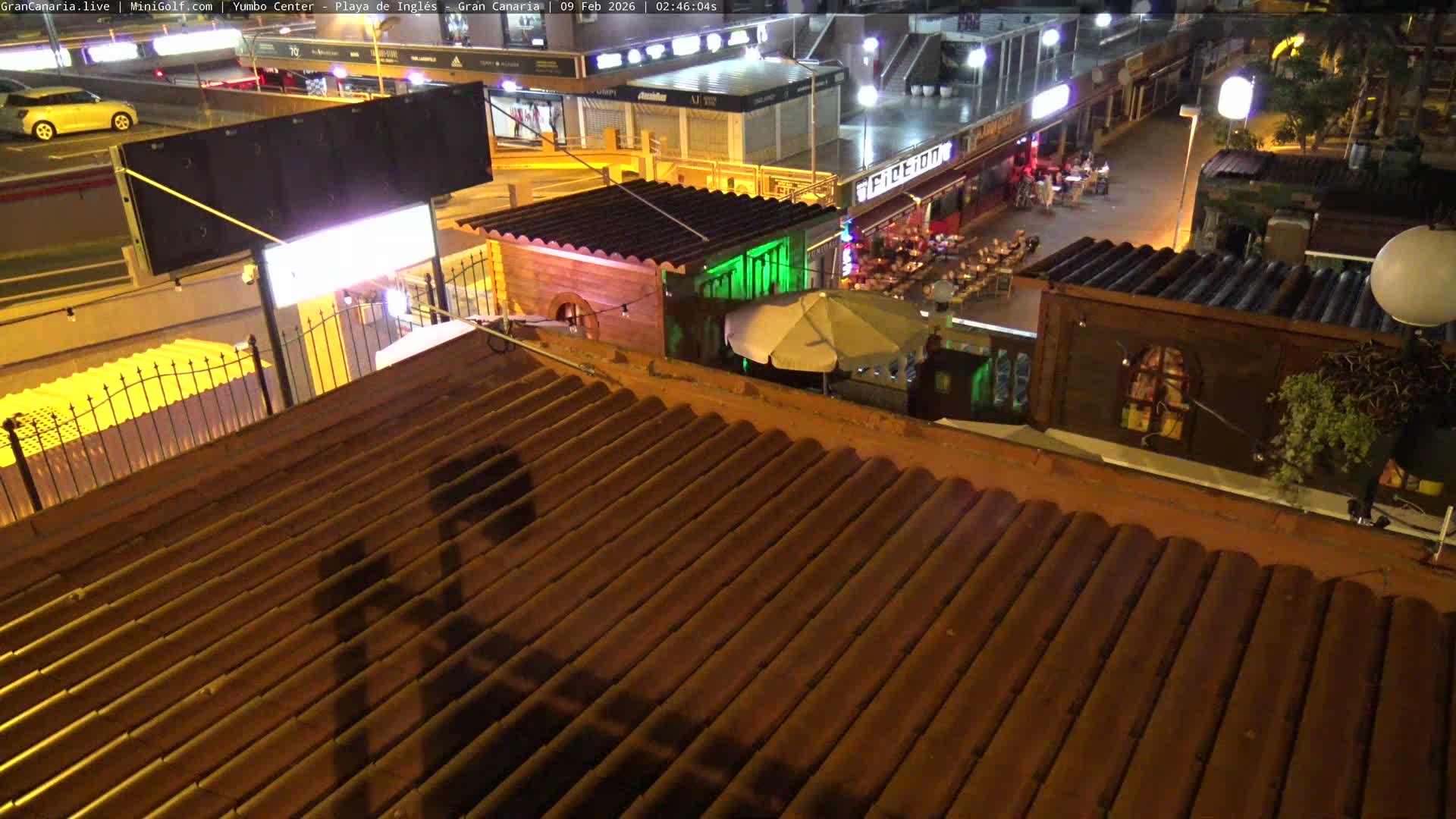 Gran Canaria, Playa del Ingles City & Yumbo Centrum Shopping Mall Live Cam - Playa del Inglés, San Bartolomé de Tirajana, Gran Canaria, Canary Islands (Canarias), Spain