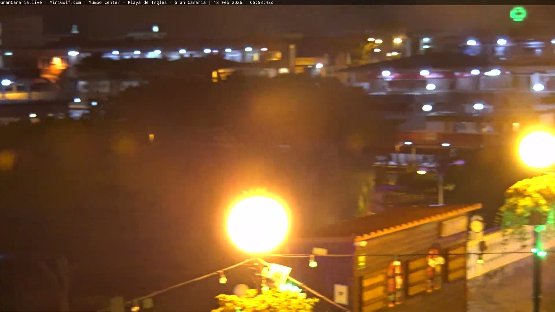 Gran Canaria, Playa del Ingles City & Yumbo Centrum Shopping Mall Live Cam - Playa del Inglés, San Bartolomé de Tirajana, Gran Canaria, Canary Islands (Canarias), Spain