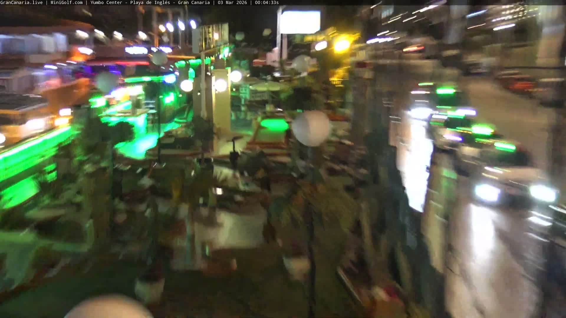Gran Canaria, Playa del Ingles City & Yumbo Centrum Shopping Mall Live Cam - Playa del Inglés, San Bartolomé de Tirajana, Gran Canaria, Canary Islands (Canarias), Spain