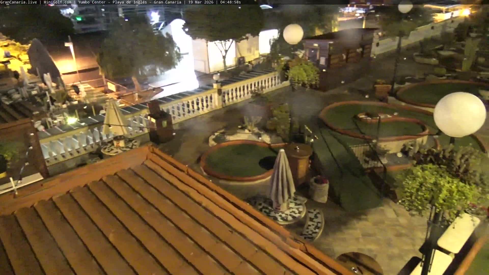Gran Canaria, Playa del Ingles City & Yumbo Centrum Shopping Mall Live Cam - Playa del Inglés, San Bartolomé de Tirajana, Gran Canaria, Canary Islands (Canarias), Spain