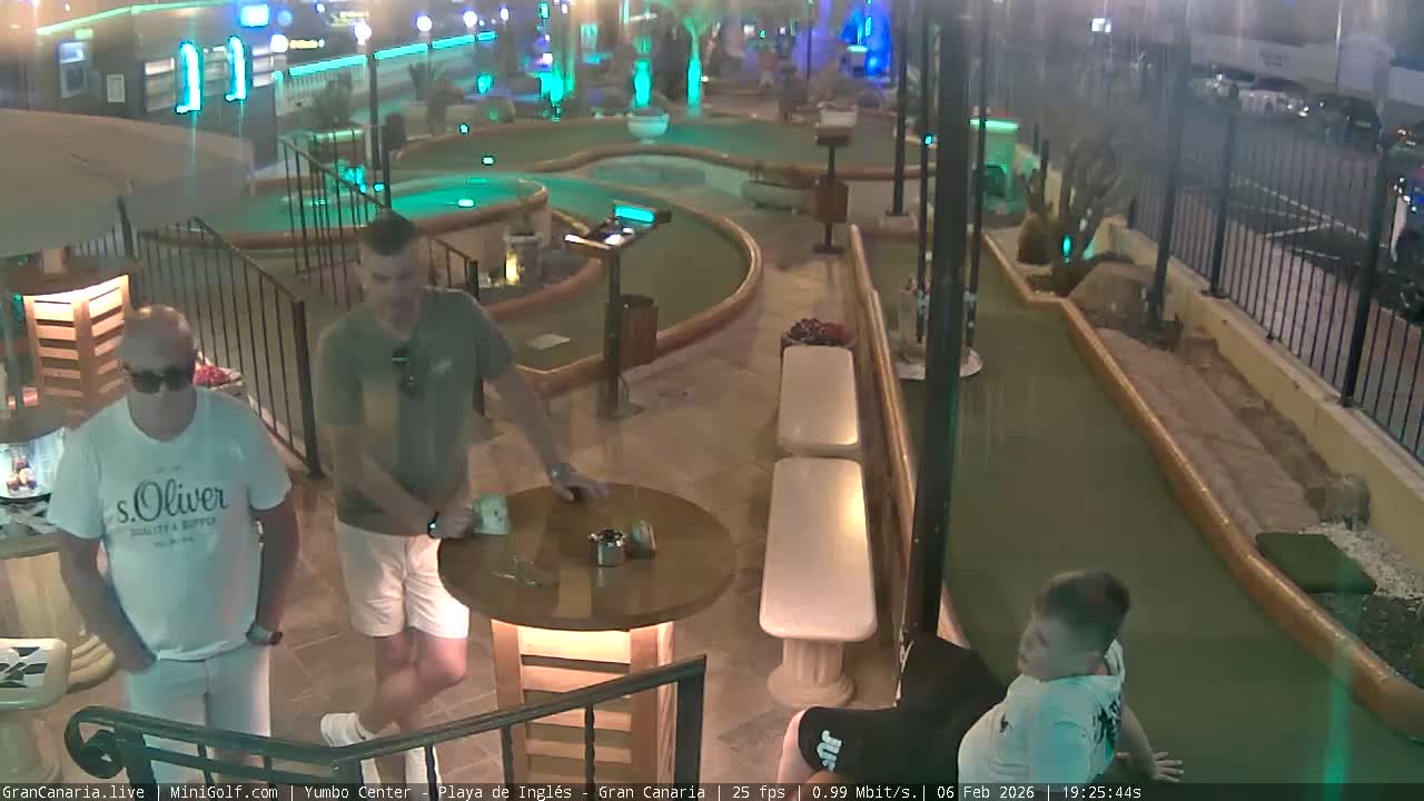 Gran Canaria, Yumbo Centrum Shopping Mall Mini Golf Field Live Cam - Playa del Inglés, San Bartolomé de Tirajana, Gran Canaria, Canary Islands (Canarias), Spain