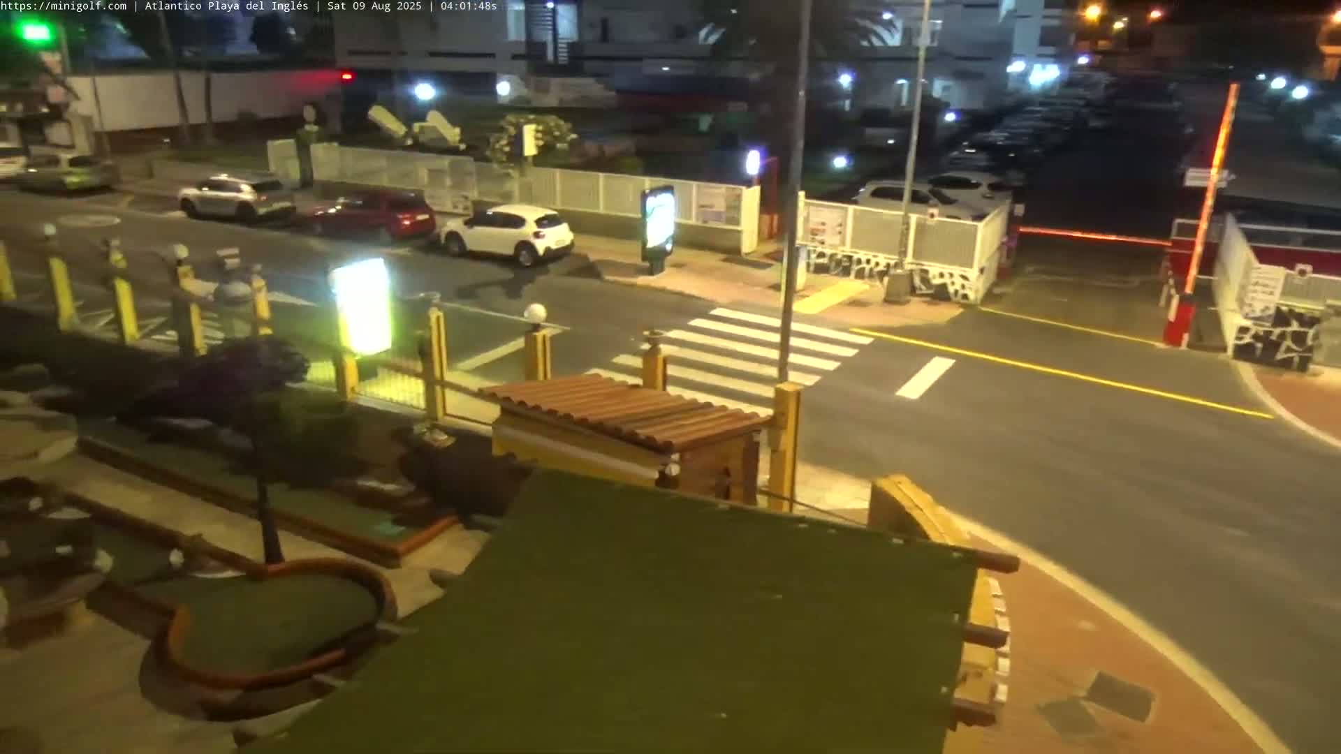 Gran Canaria, Playa del Ingles City & Atlantico Mini Golf Field Live Cam - Playa del Inglés, San Bartolomé de Tirajana, Gran Canaria, Canary Islands (Canarias), Spain