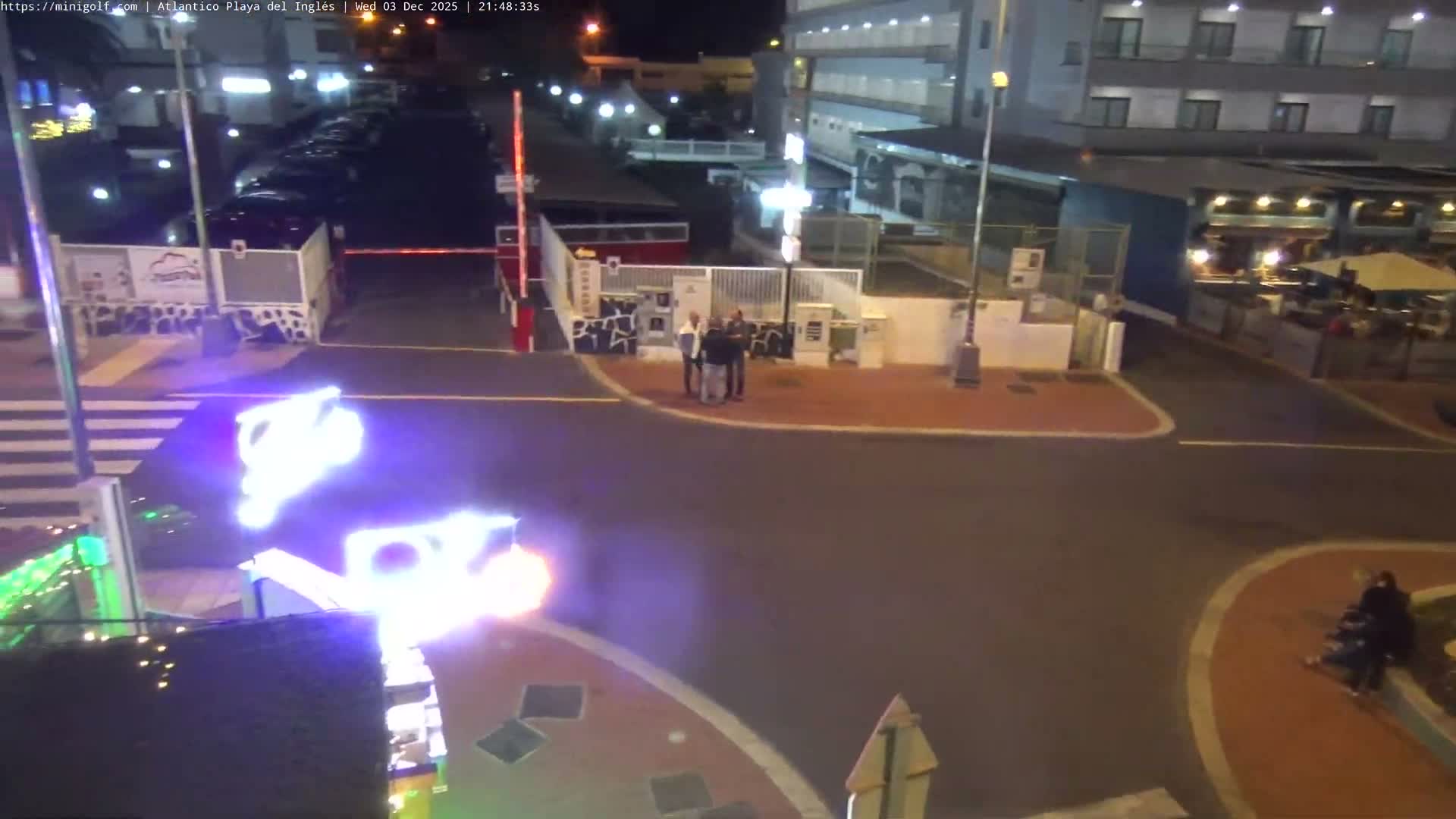 Gran Canaria, Playa del Ingles City & Atlantico Mini Golf Field Live Cam - Playa del Inglés, San Bartolomé de Tirajana, Gran Canaria, Canary Islands (Canarias), Spain