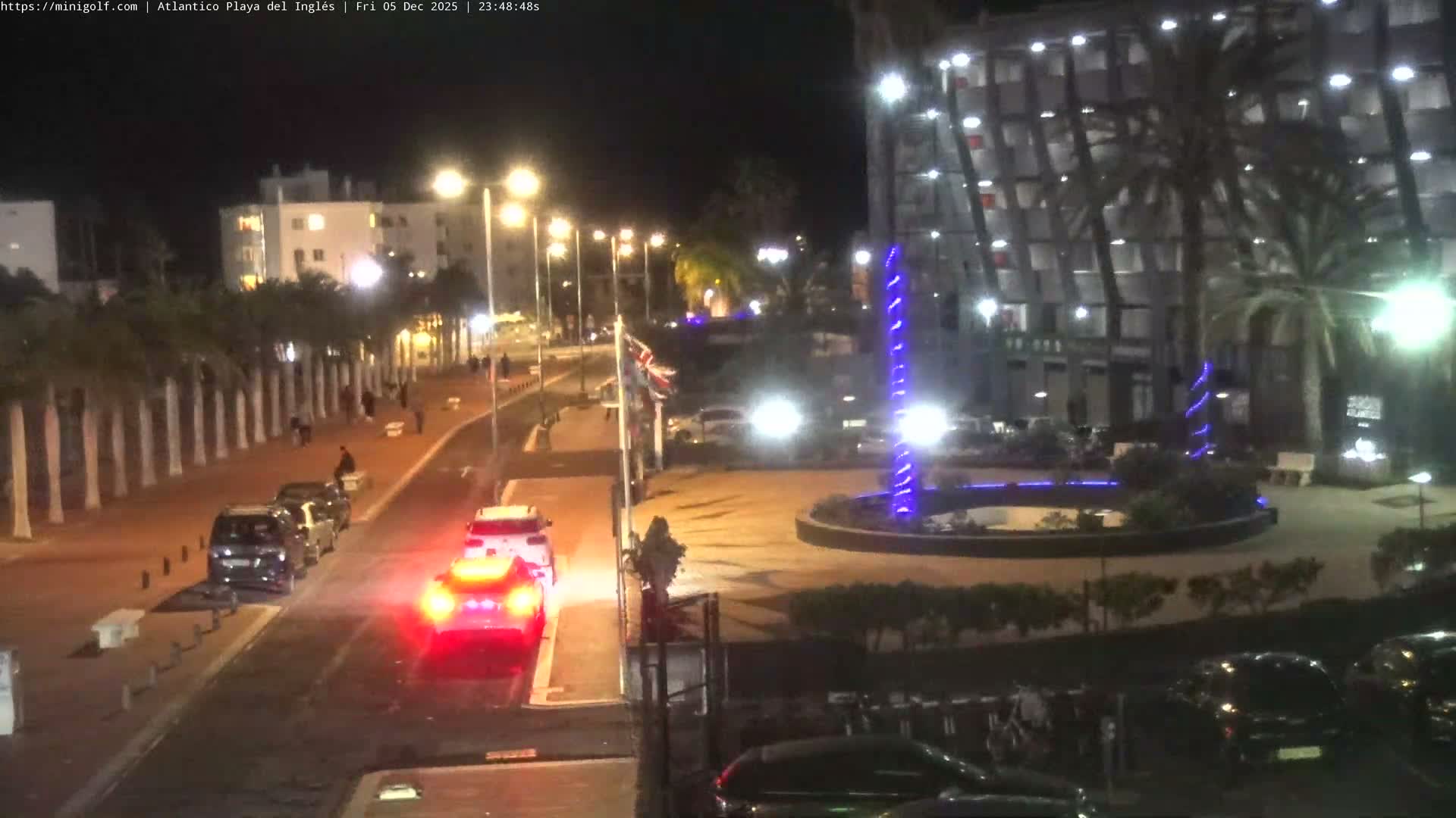 Gran Canaria, Playa del Ingles City & Atlantico Mini Golf Field Live Cam - Playa del Inglés, San Bartolomé de Tirajana, Gran Canaria, Canary Islands (Canarias), Spain