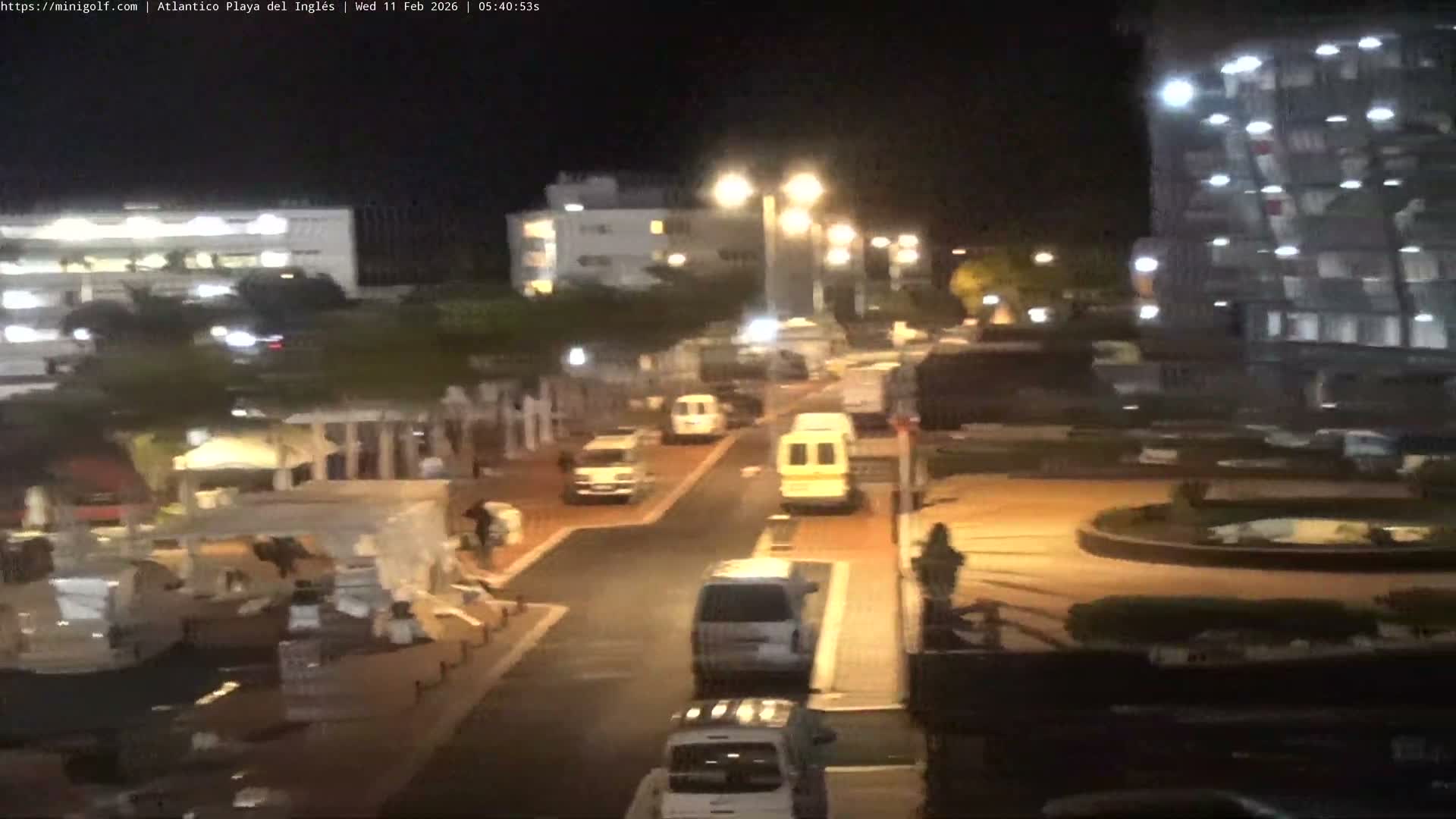 Gran Canaria, Playa del Ingles City & Atlantico Mini Golf Field Live Cam - Playa del Inglés, San Bartolomé de Tirajana, Gran Canaria, Canary Islands (Canarias), Spain