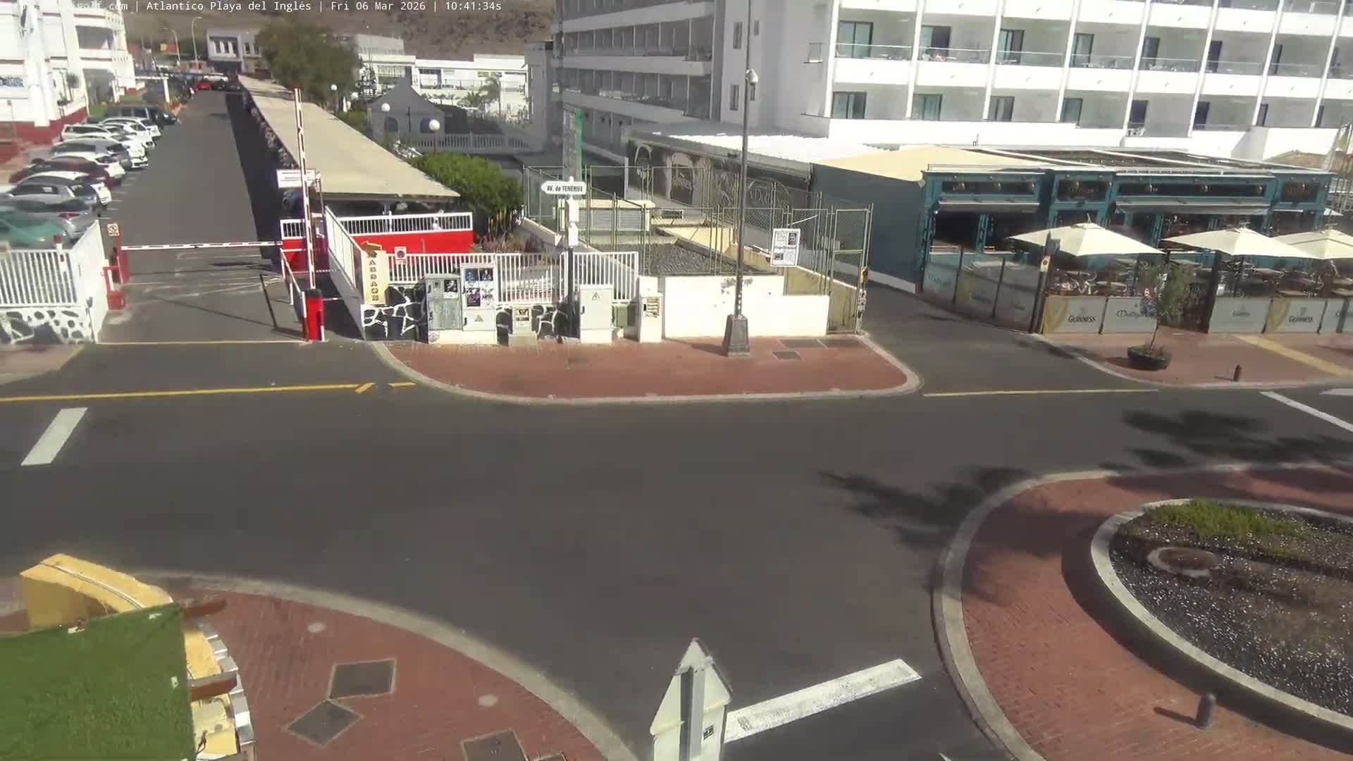 Gran Canaria, Playa del Ingles City & Atlantico Mini Golf Field Live Cam - Playa del Inglés, San Bartolomé de Tirajana, Gran Canaria, Canary Islands (Canarias), Spain