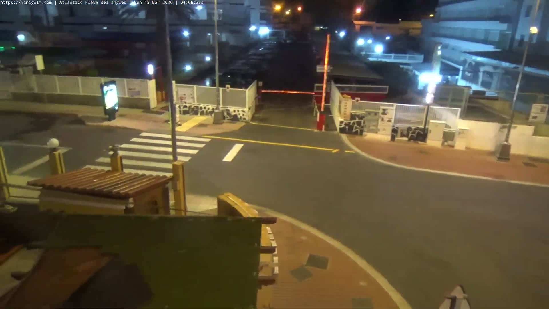 Gran Canaria, Playa del Ingles City & Atlantico Mini Golf Field Live Cam - Playa del Inglés, San Bartolomé de Tirajana, Gran Canaria, Canary Islands (Canarias), Spain