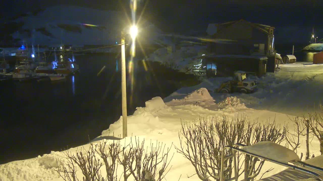 Kamøyvær (Kamoyvaer) Village & Nordkapp Havfiske (North Cape Sea Fishing Marina) Live Cam - Nordkapp, Vest-Finnmark, Finnmark, North Norway, Norway