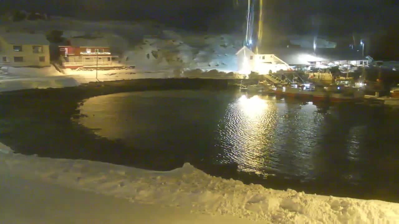Kamøyvær (Kamoyvaer) Village & Nordkapp Havfiske (North Cape Sea Fishing Marina) Live Cam - Nordkapp, Vest-Finnmark, Finnmark, North Norway, Norway