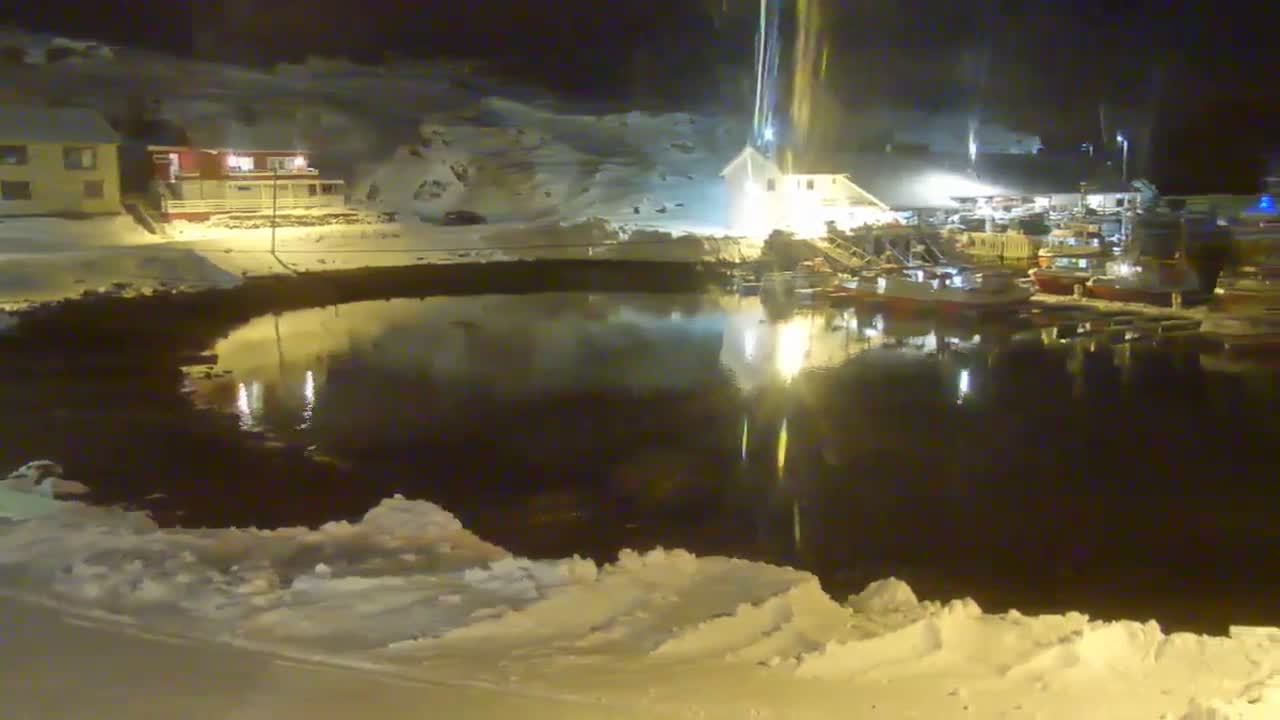 Kamøyvær (Kamoyvaer) Village & Nordkapp Havfiske (North Cape Sea Fishing Marina) Live Cam - Nordkapp, Vest-Finnmark, Finnmark, North Norway, Norway