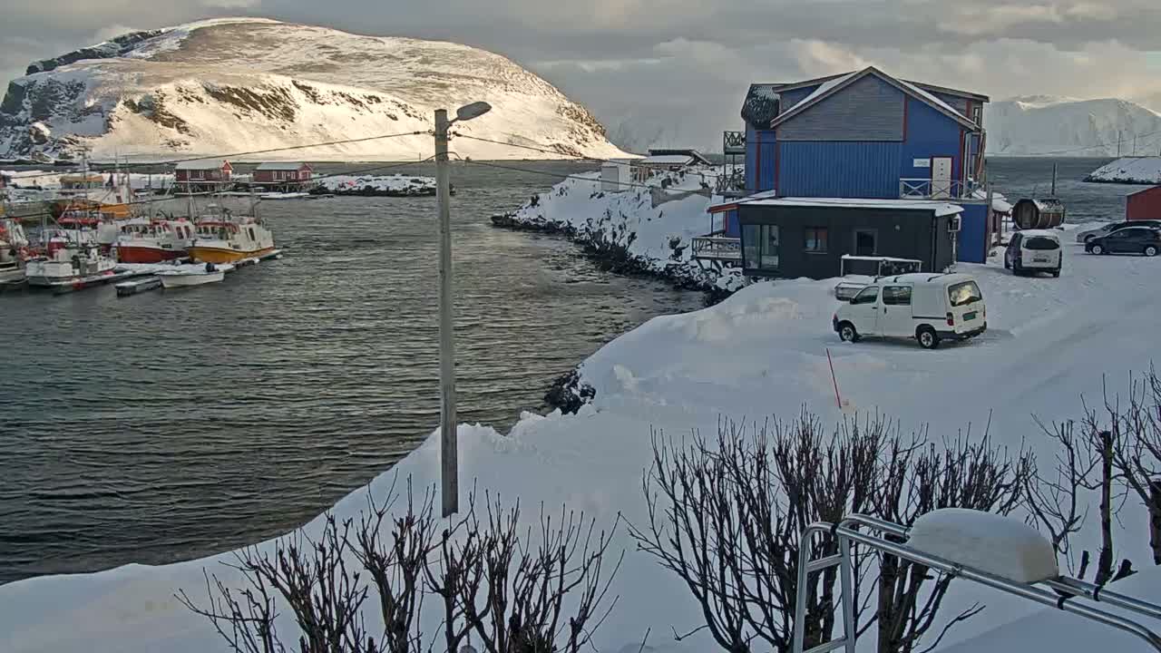 Kamøyvær (Kamoyvaer) Village & Nordkapp Havfiske (North Cape Sea Fishing Marina) Live Cam - Nordkapp, Vest-Finnmark, Finnmark, North Norway, Norway