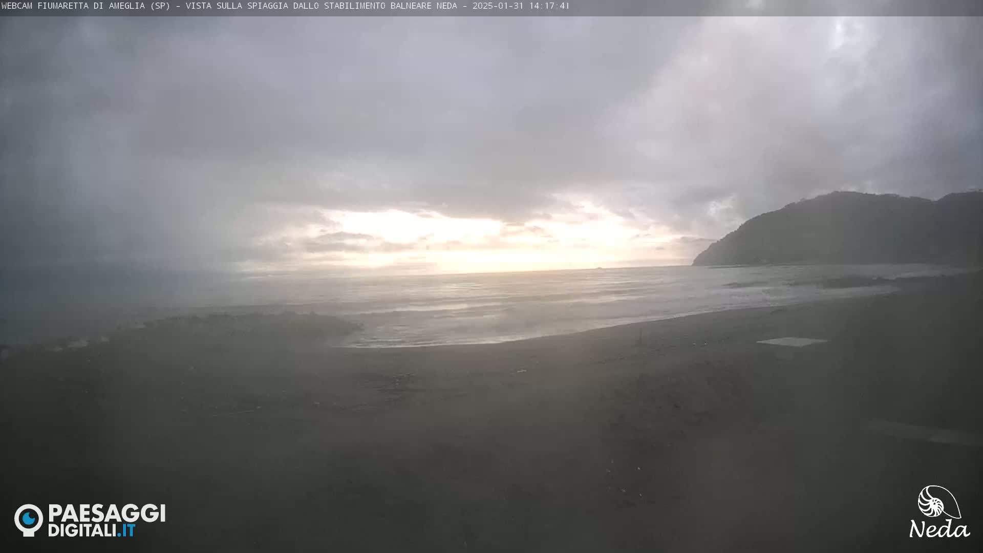 Fiumaretta di Ameglia Beach Live Cam - La Spezia, Liguria, Italy