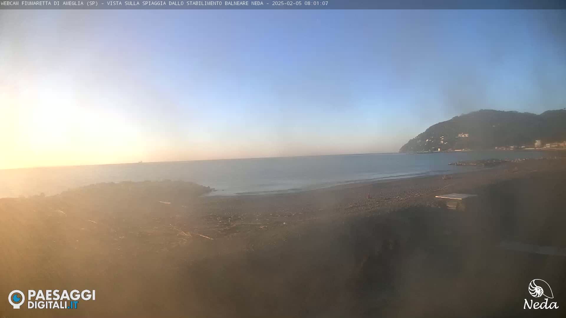 Fiumaretta di Ameglia Beach Live Cam - La Spezia, Liguria, Italy