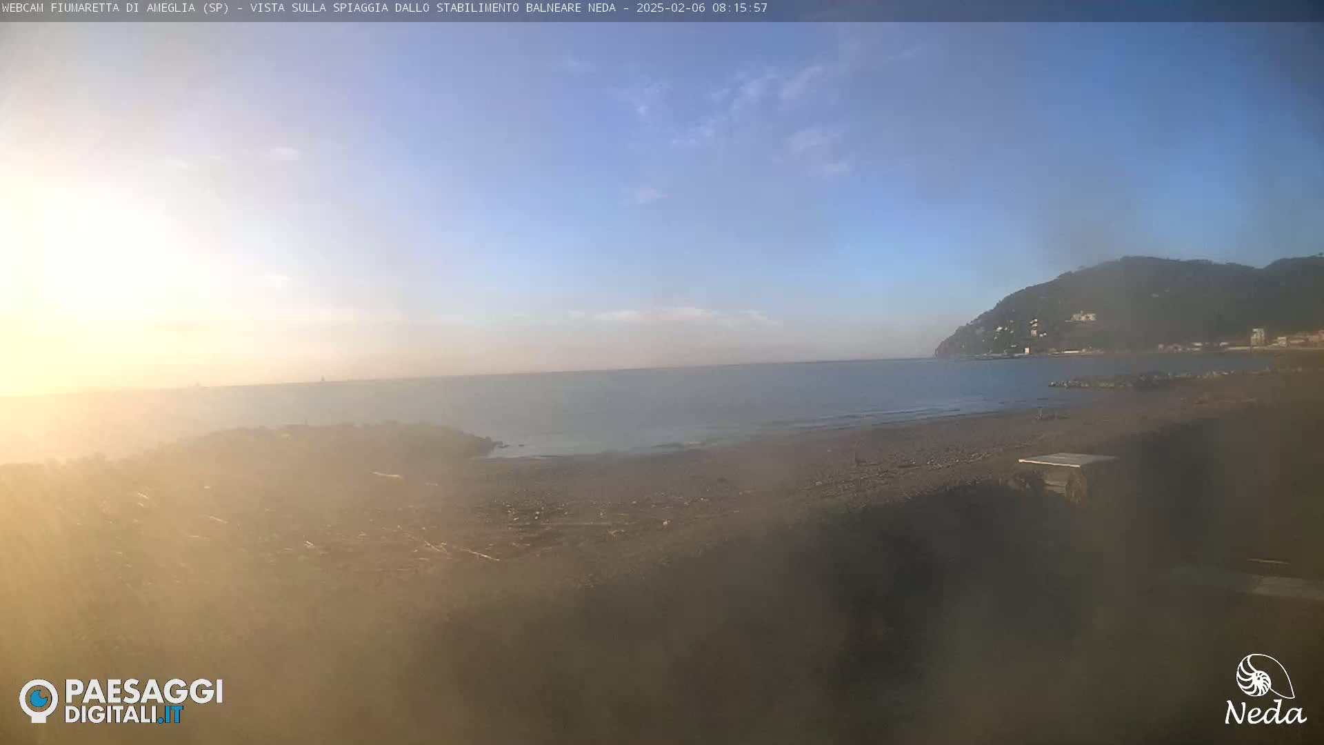 Fiumaretta di Ameglia Beach Live Cam - La Spezia, Liguria, Italy