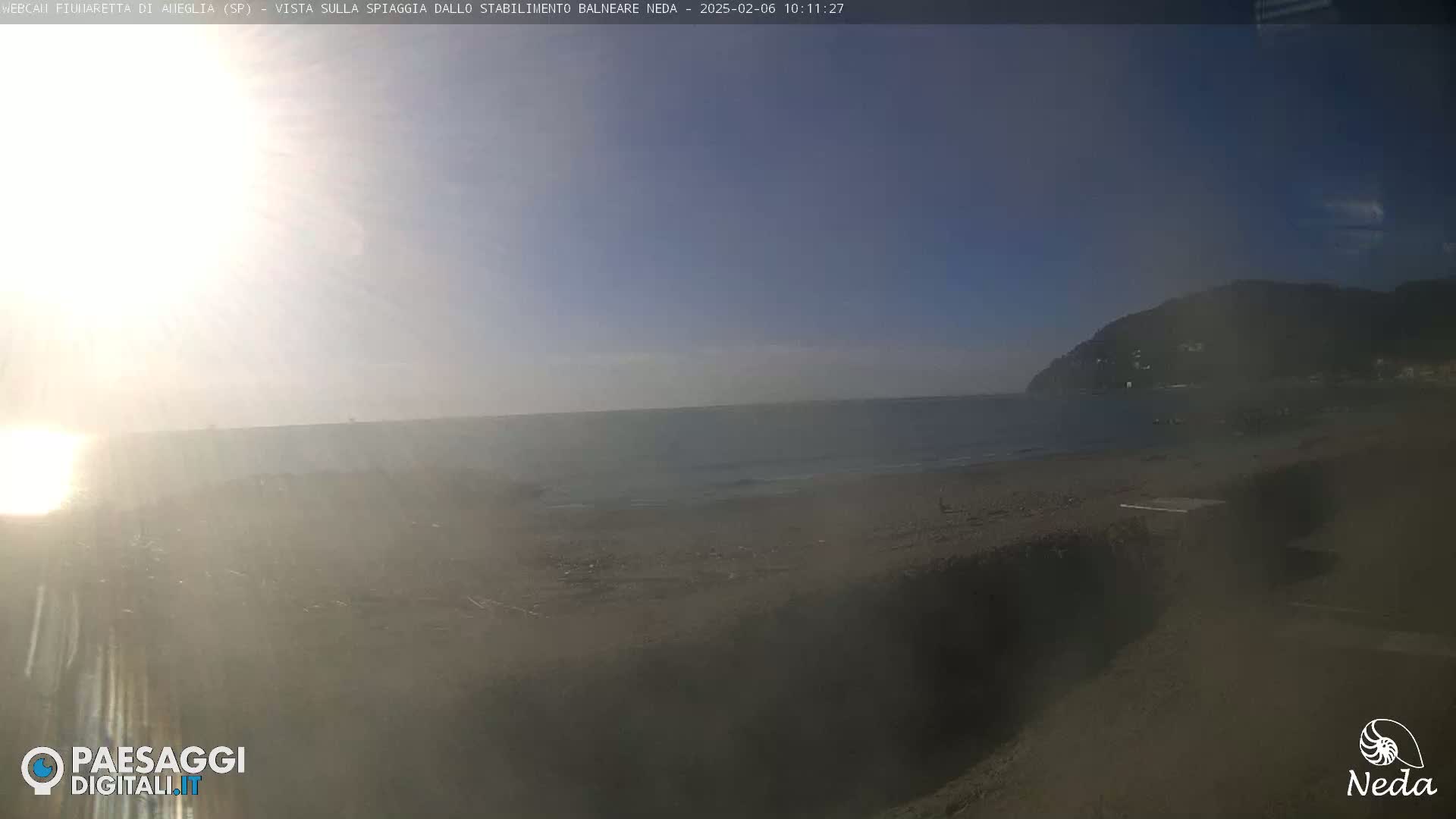 Fiumaretta di Ameglia Beach Live Cam - La Spezia, Liguria, Italy