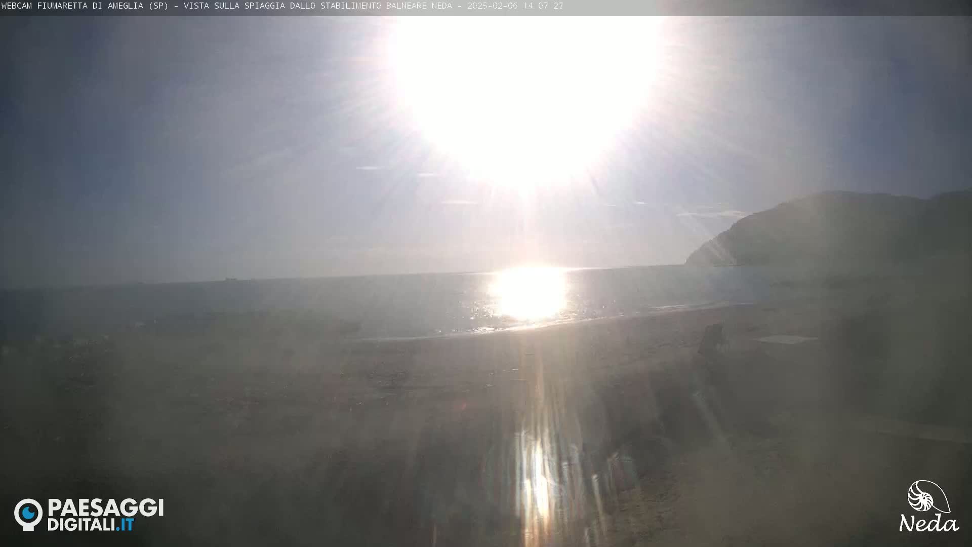 Fiumaretta di Ameglia Beach Live Cam - La Spezia, Liguria, Italy
