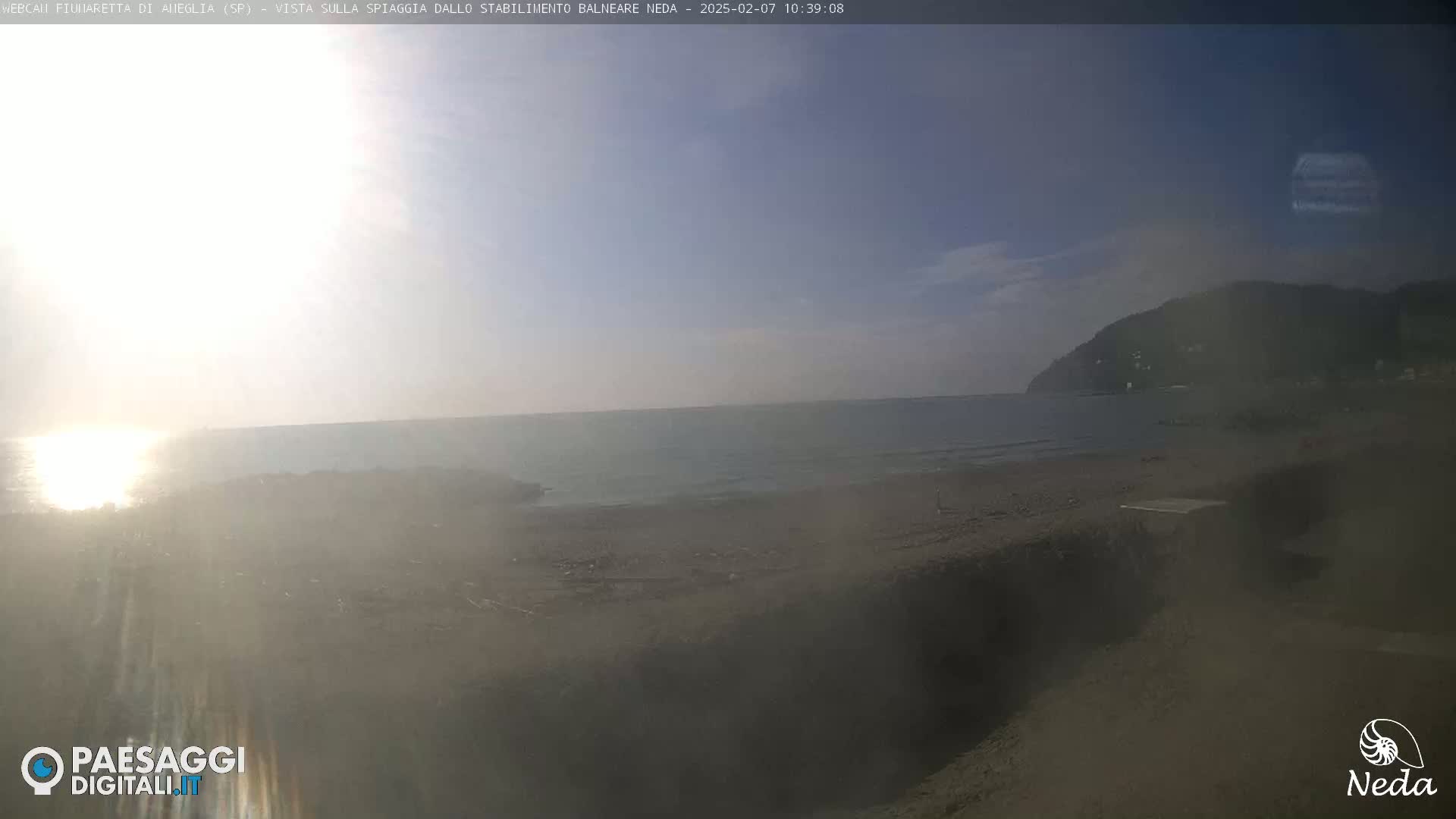 Fiumaretta di Ameglia Beach Live Cam - La Spezia, Liguria, Italy